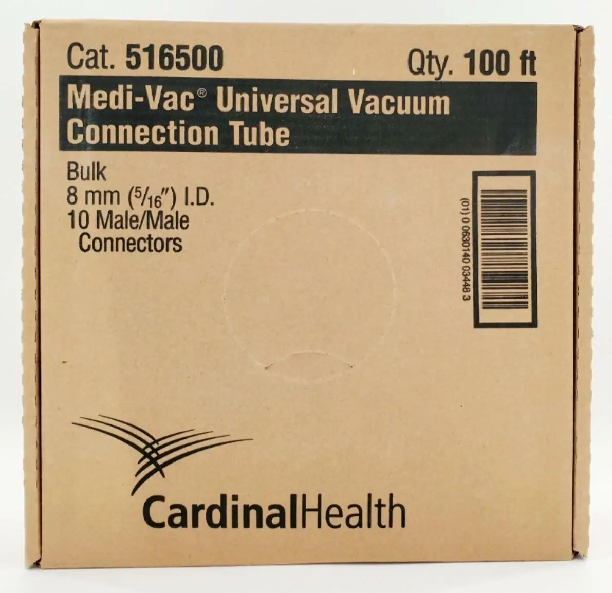 Cardinal Health 516500 Medi-Vac Universal 8mm Vacuum Connecting Tube 100Ft - Image 2