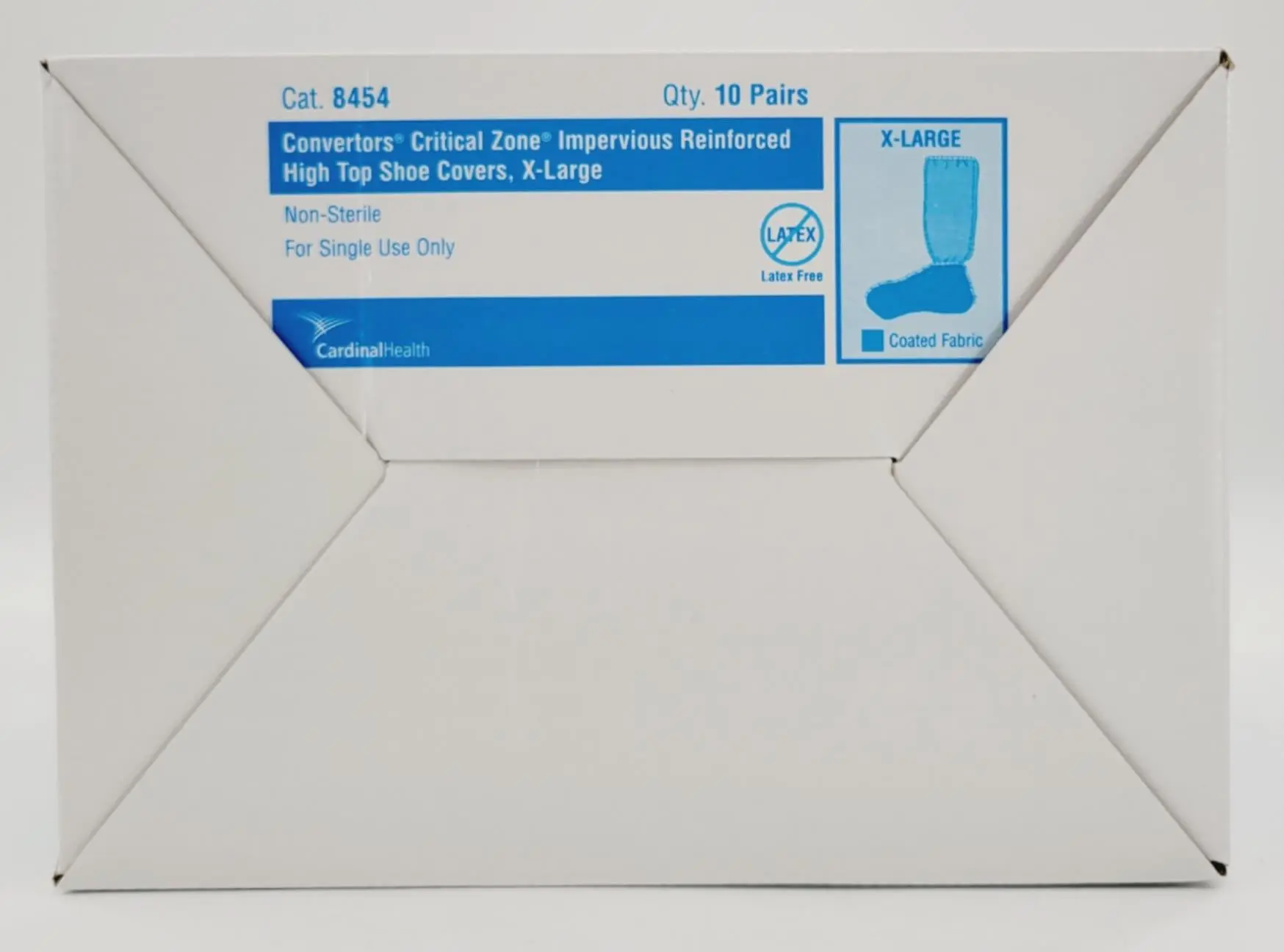 Cardinal Health 8454 High Top Shoe Covers X-Large Latex Free 80/CS - Image 4