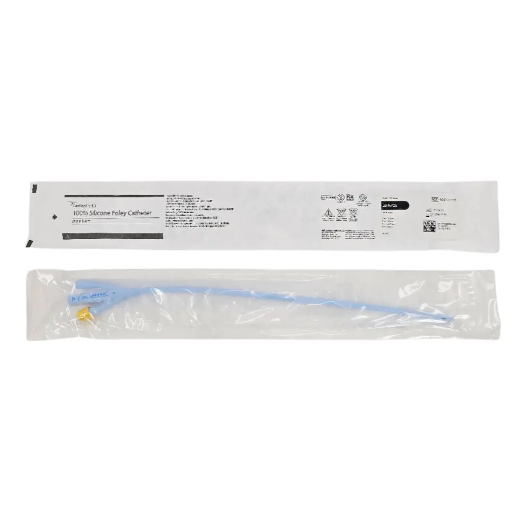 Cardinal Health 8887664203 DOVER 100% Silicone Foley Catheter 5 mL 3-Way 20Fr/Ch 1/EA