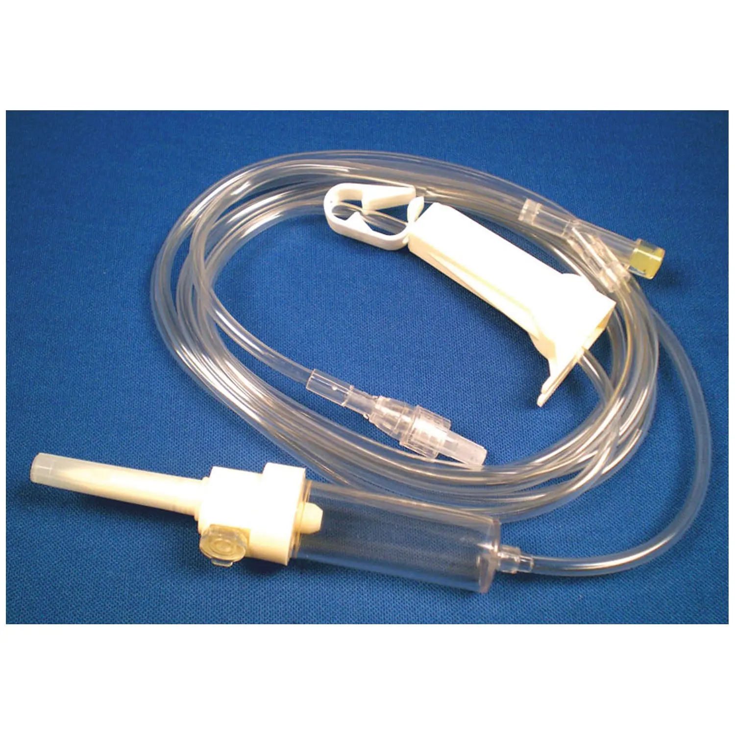IV Administration Set, 15 Drops, Combination Vented/ Non-Vented, (Y) Injection Site, Luer Lock, 78" Tube, Roller Clamp, Pinch Clamp, 50/cs (135 cs/plt)