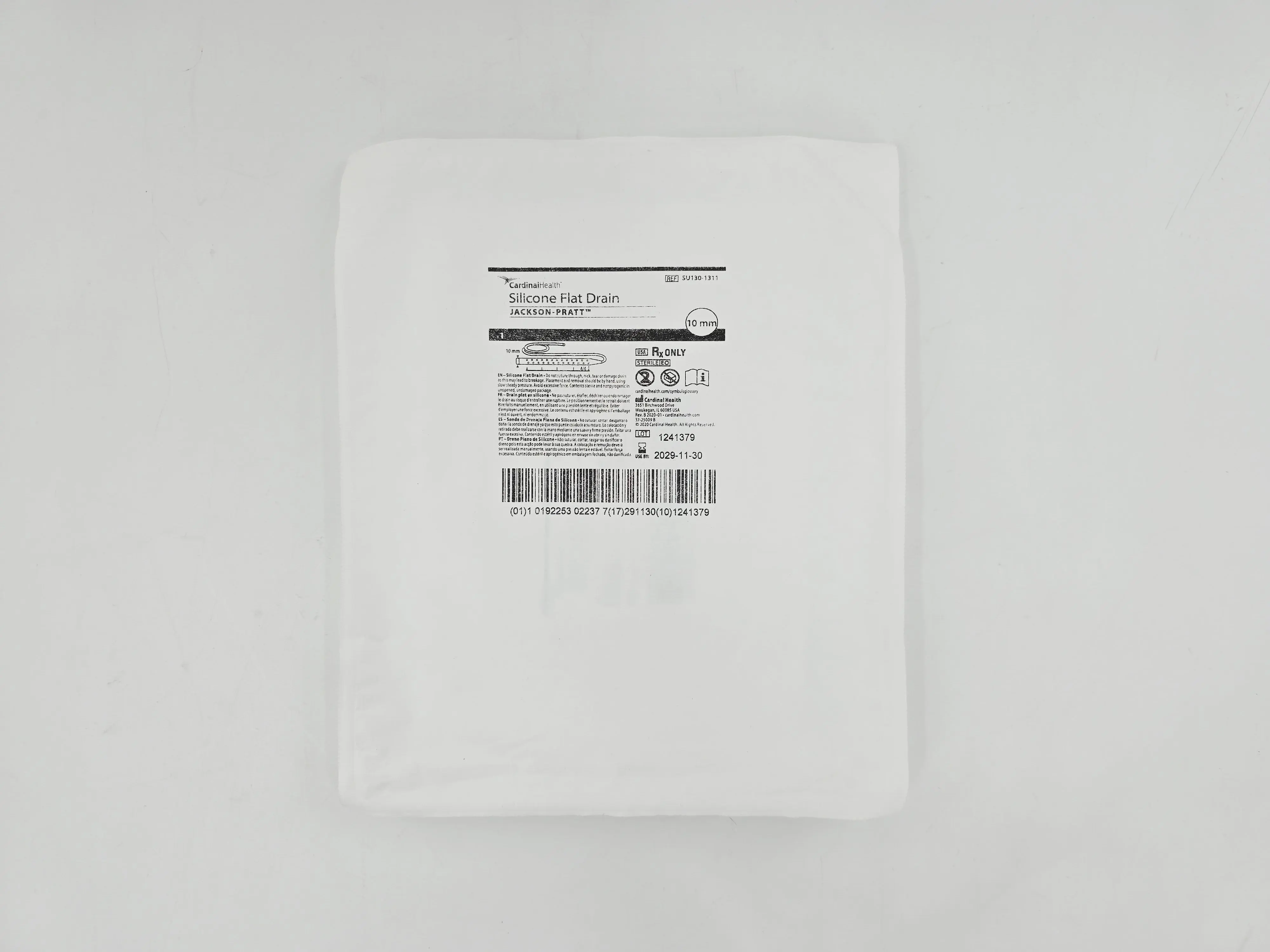 Cardinal Health SU130-1311 Jackson-Pratt Silicone Flat Drain 10mm BX/10 - Image 2