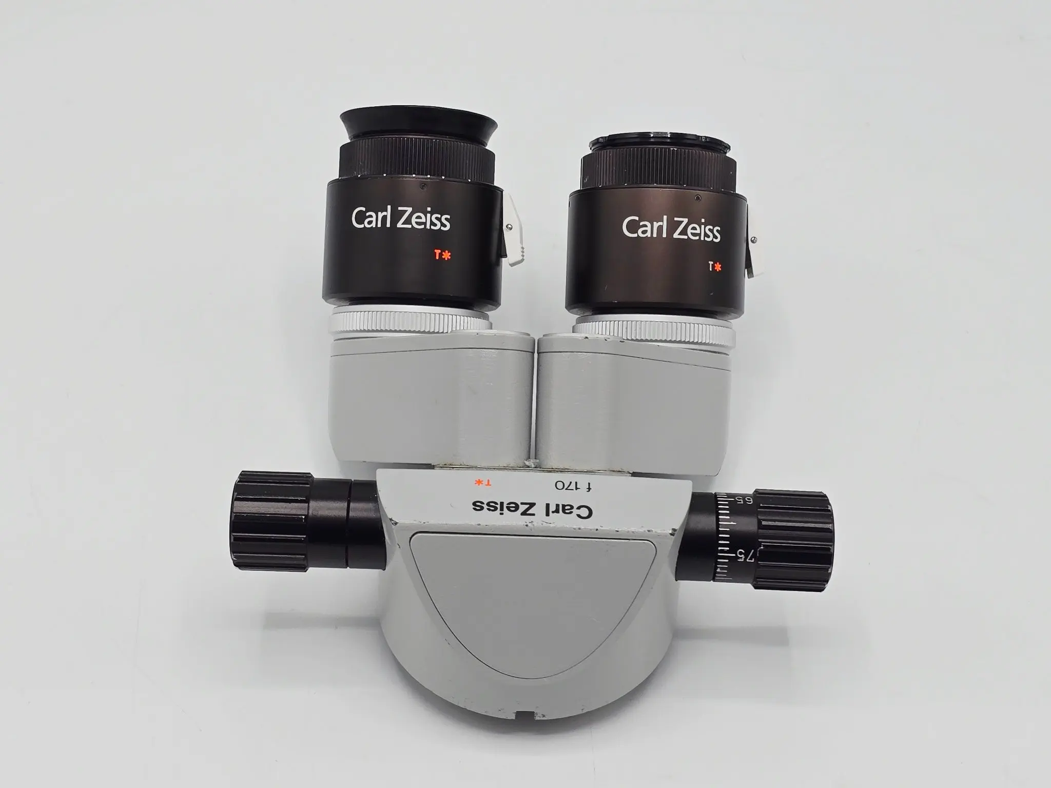 Carl Zeiss f=170 Binocular Microscope Head w/ 10x/21B Eyepieces - Image 4