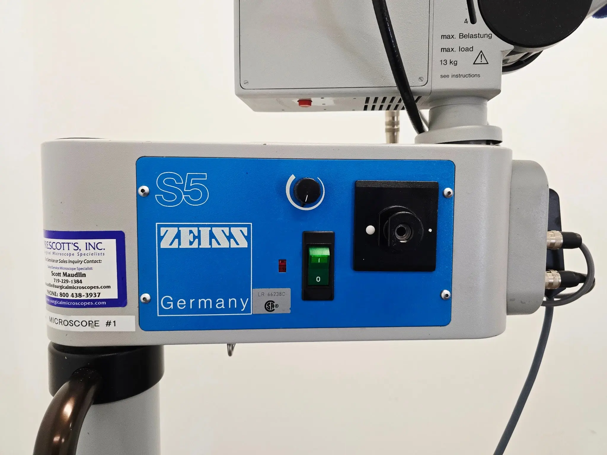 Carl Zeiss OPMI MD Surgical Microscope S5 Stand Dual View ACCU Beam II - Image 4