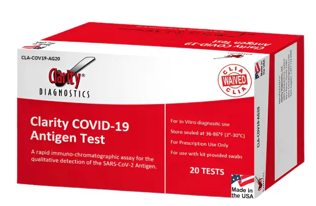 Clarity CLA-COV19-AG20 COVID19 Antigen Test 20/bx