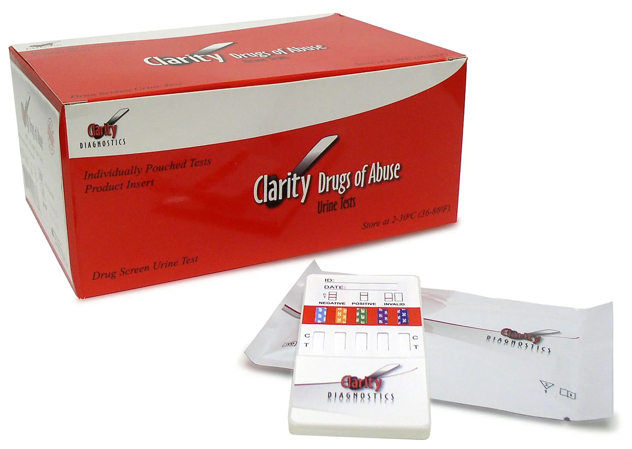 Clarity CD-DOA-1104 Dip Card Drug Test 10 Panel 25/bx