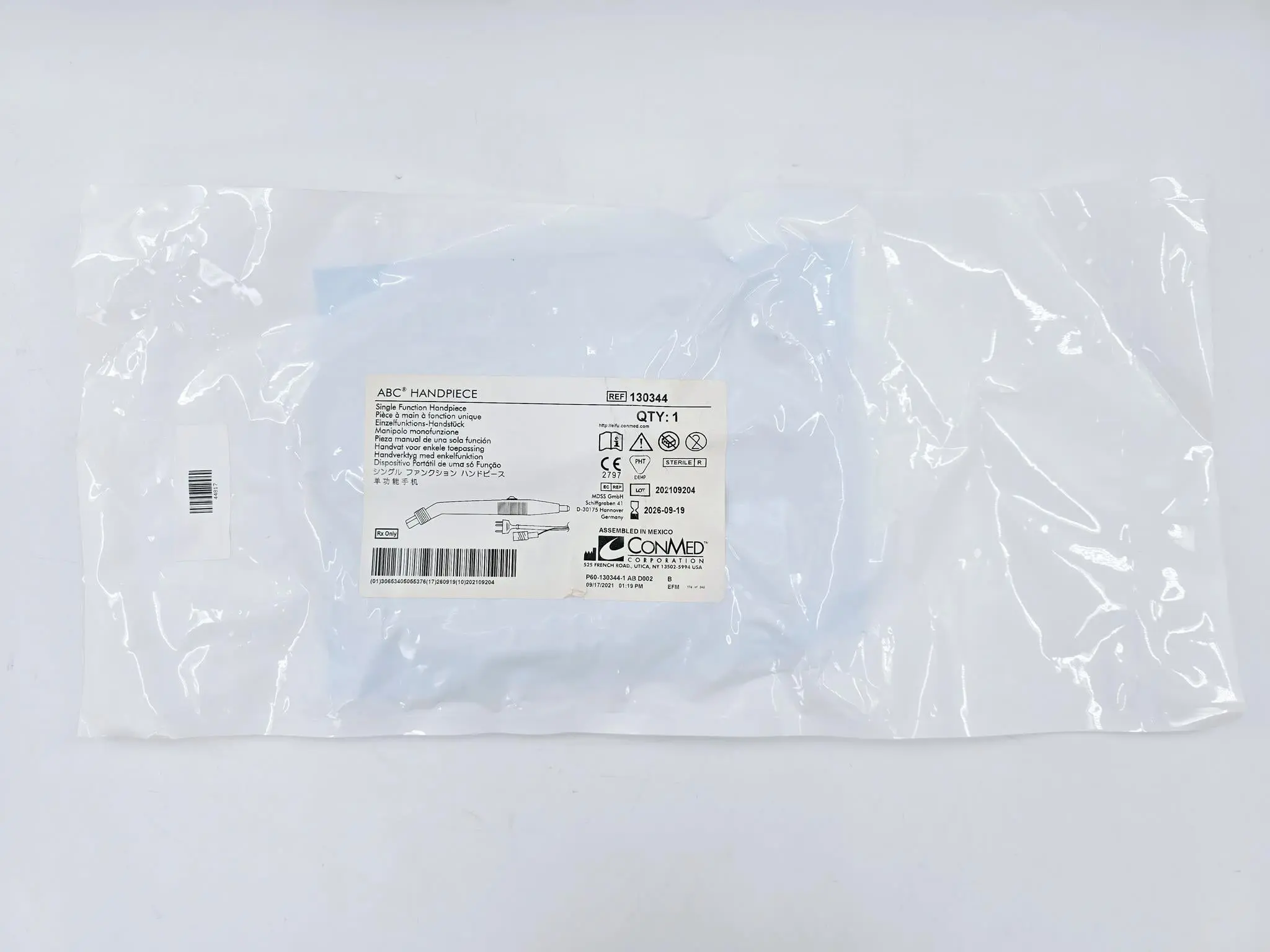 ConMed 130344 ABC Handpiece Single Function Handpiece - Image 2