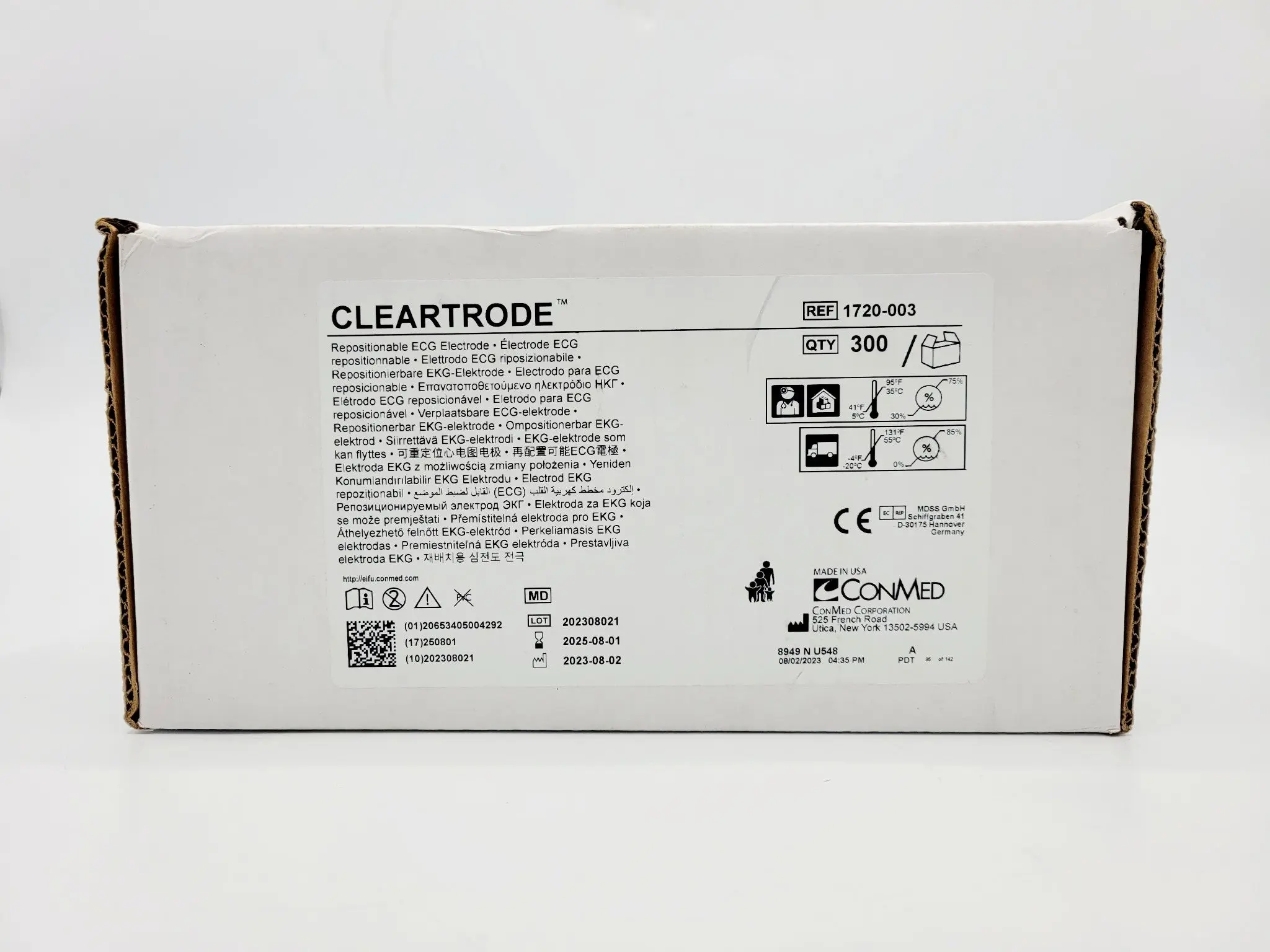 ConMed 1720-003 CLEARTRODE Repositionable ECG Electrode Box of 300 - Image 2