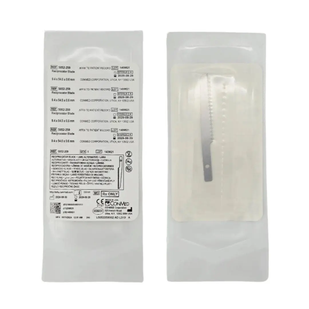 ConMed 5052-259 Reciprocator Blade 9.4mm x 54.5mm x 0.6mm 1/EA