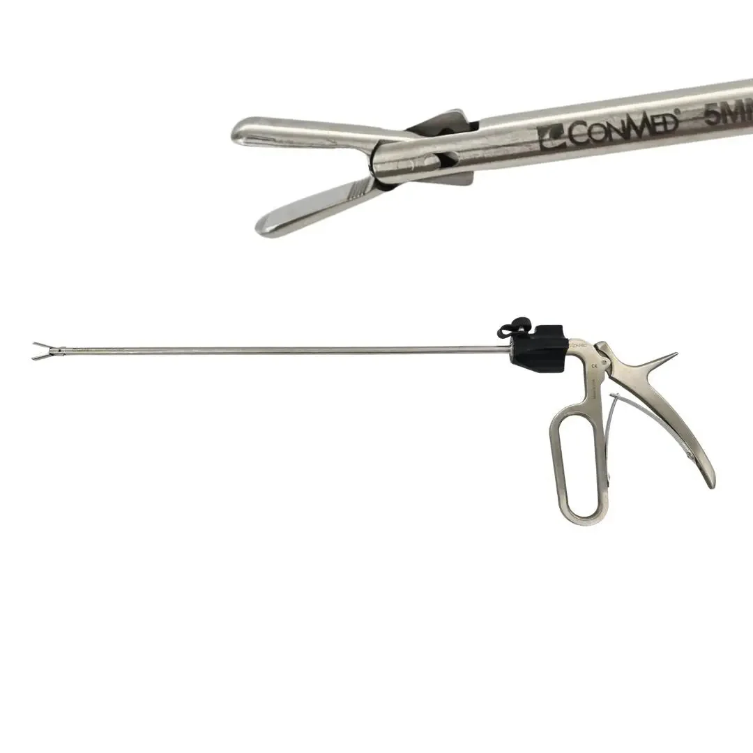 ConMed 543800 5mm Clip Remover Laparoscopic Grasping Forceps 18"