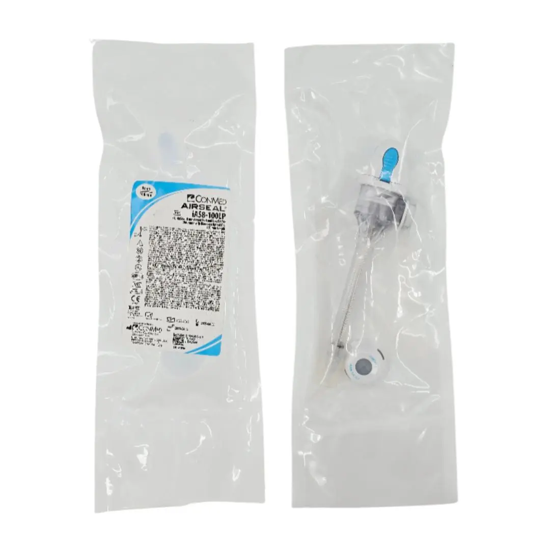 ConMed iAS8-100LP AIRSEAL 8mm x 100mm Access Port and Low Profile Obturator w/ Bladeless Optical Tip, 100mm Length
