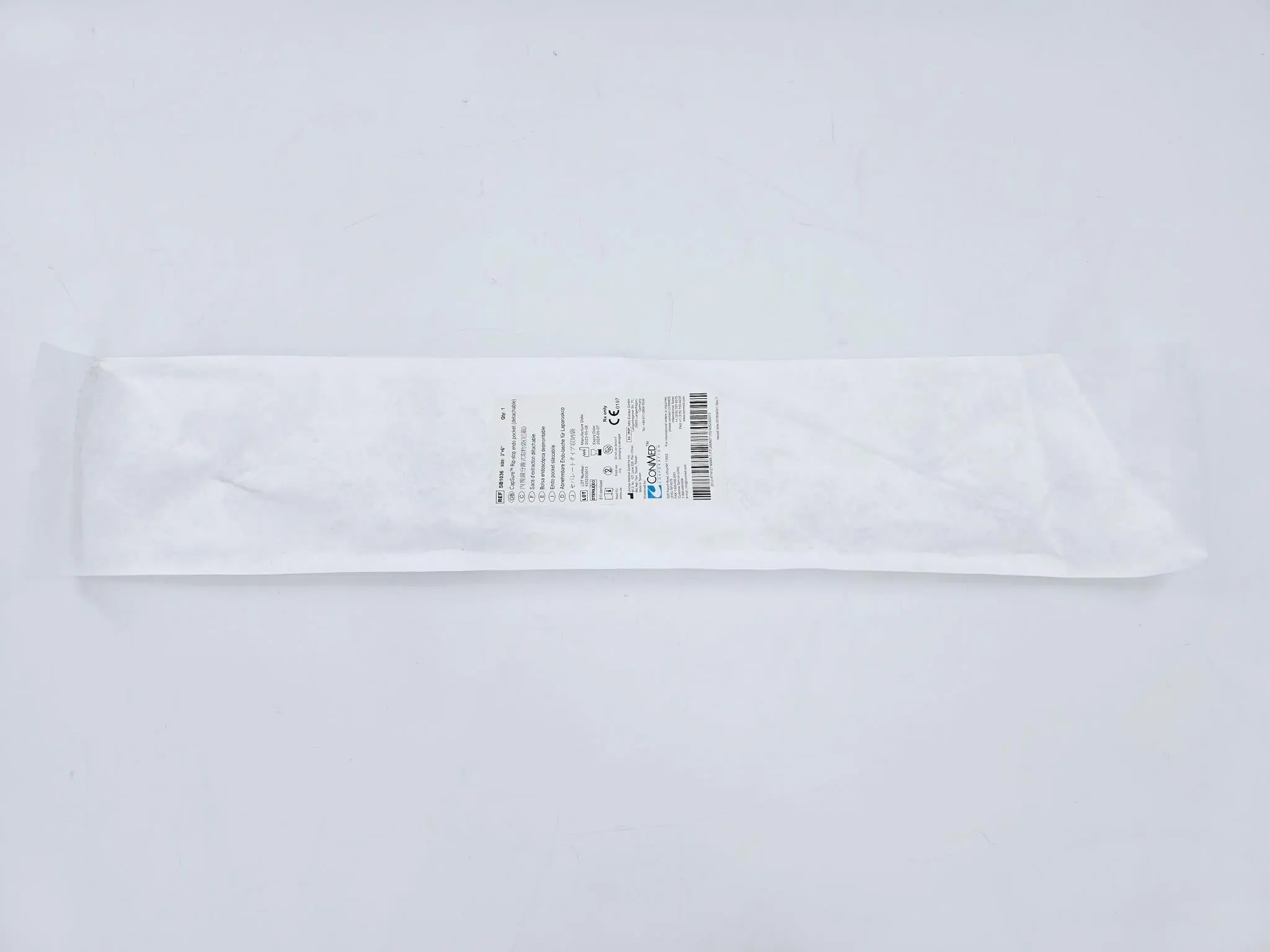 ConMed SB1036 Capsure 3" x 6" Rip-Stop Endo Pocket (Detachable) - Image 2