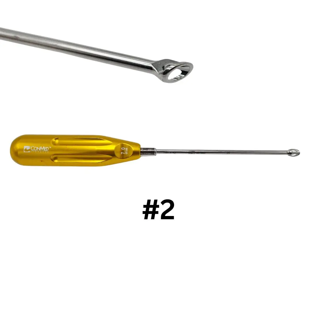 ConMed SB7000 7mm x 45° Bullseye Femoral Footprint Guide Orthopedic 9-3/4" (2)