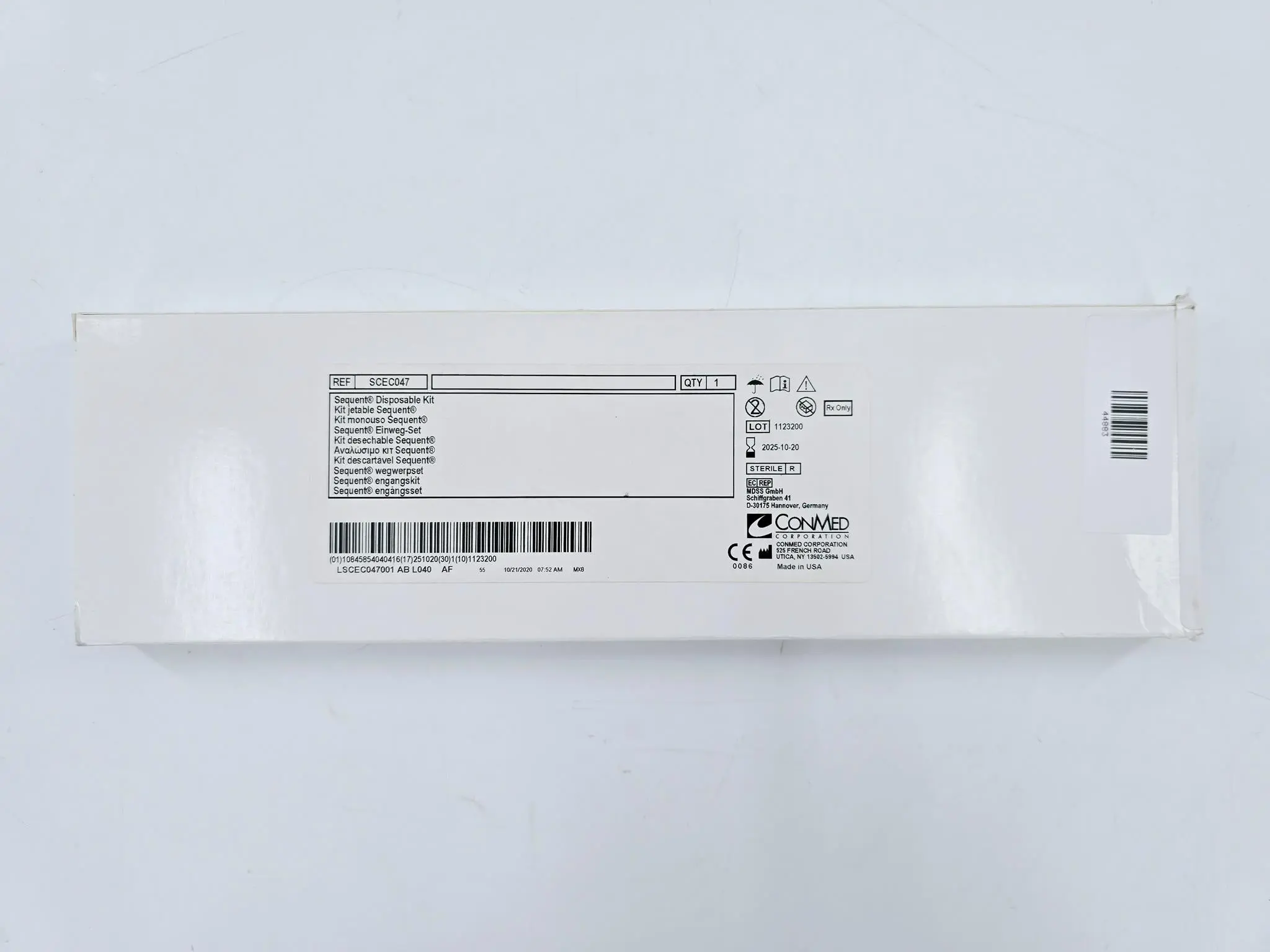 ConMed SCEC047 Sequent Disposable Kit - Image 2