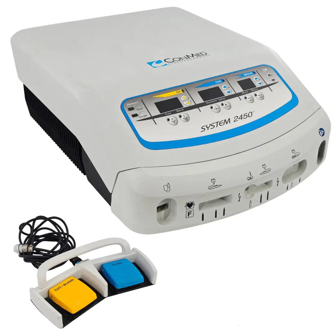 ConMed System 2450 Electrosurgical Unit w/ Dual Footswitch