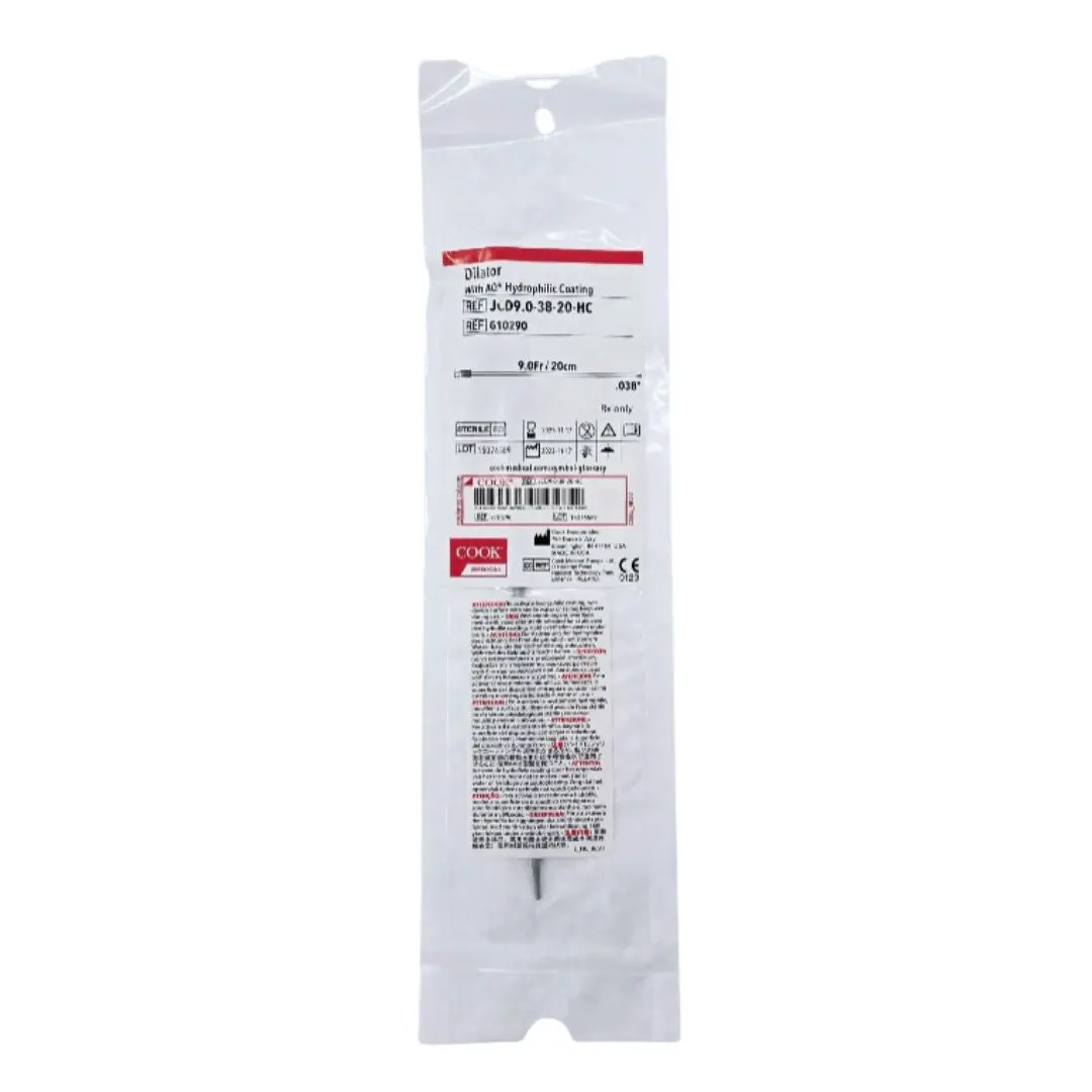 Cook Medical G10290 Dilator w/ AQ Hydrophilic Coating 9Fr./20cm .038" Diameter