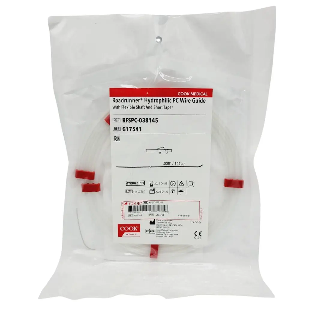Cook Medical G17541 Roadrunner Hydrophilic PC Wire Guide w/ Flexible Shaft