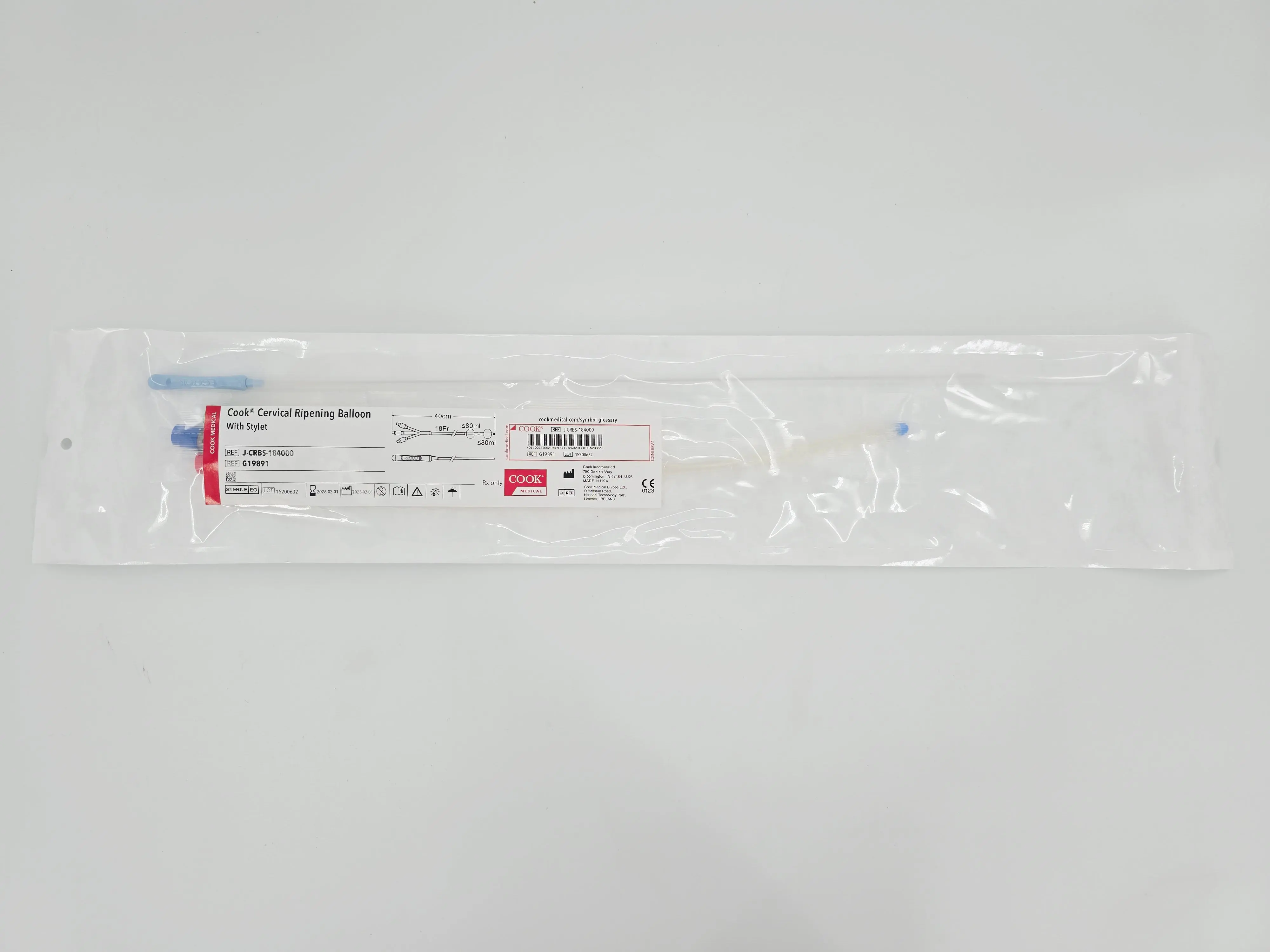 Cook Medical G19891 Cervical Ripening Balloon w/ Stylet 18F x 40cm - Image 2