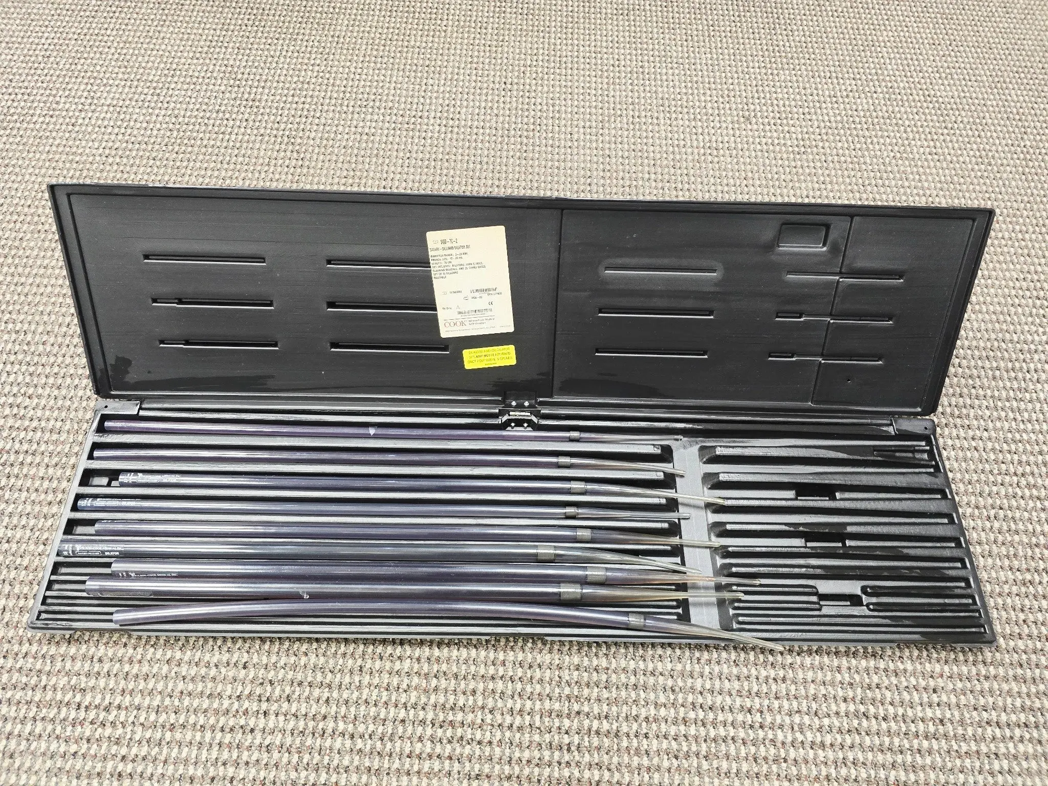 Cook Medical SGD-70-2 Savary Gilliard Piece Dilator Set of 9 w/ Case - Image 7