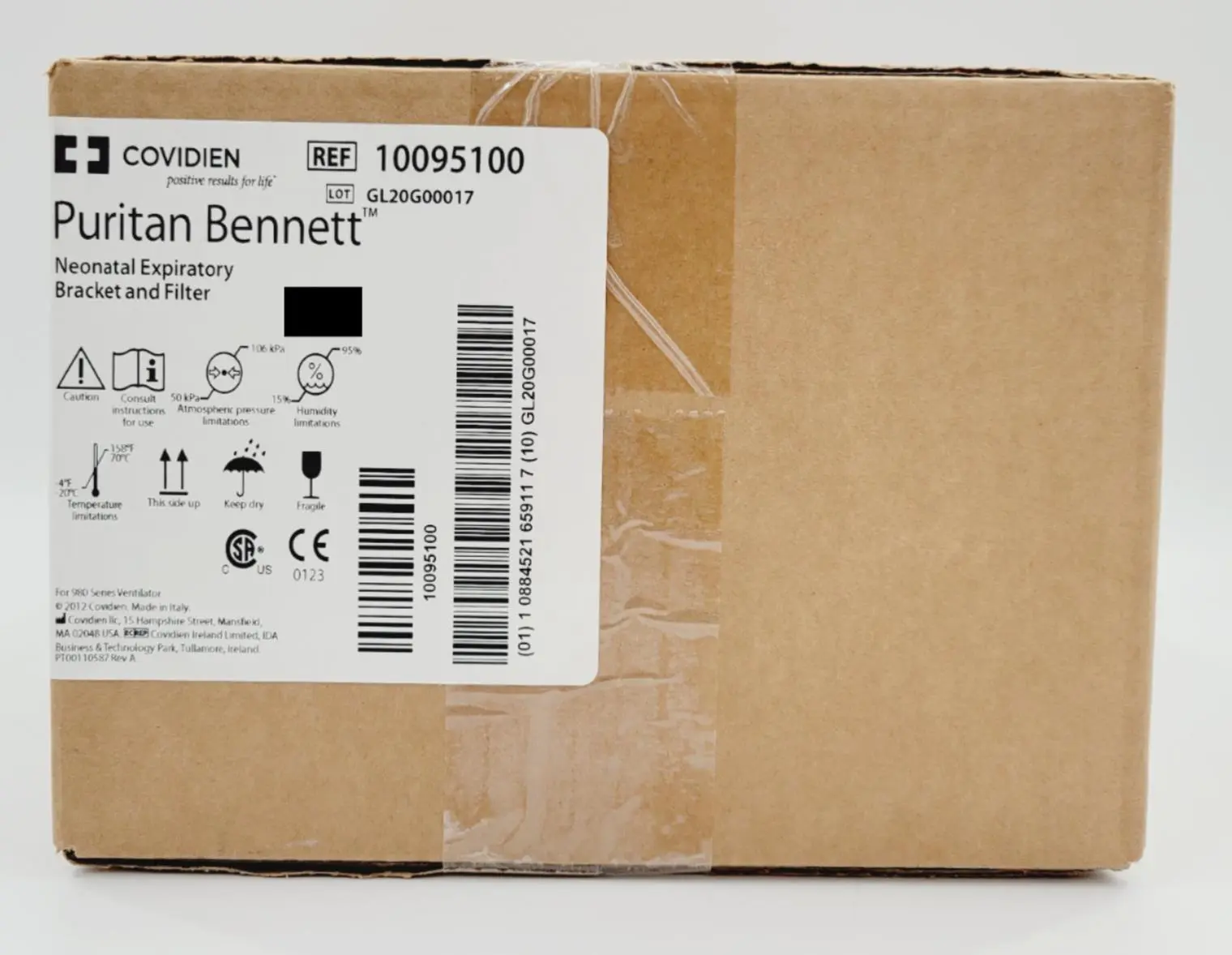 Covidien 10095100 Rev F Puritan Bennett Neonatal Expiratory Bracket & Filter - Image 3