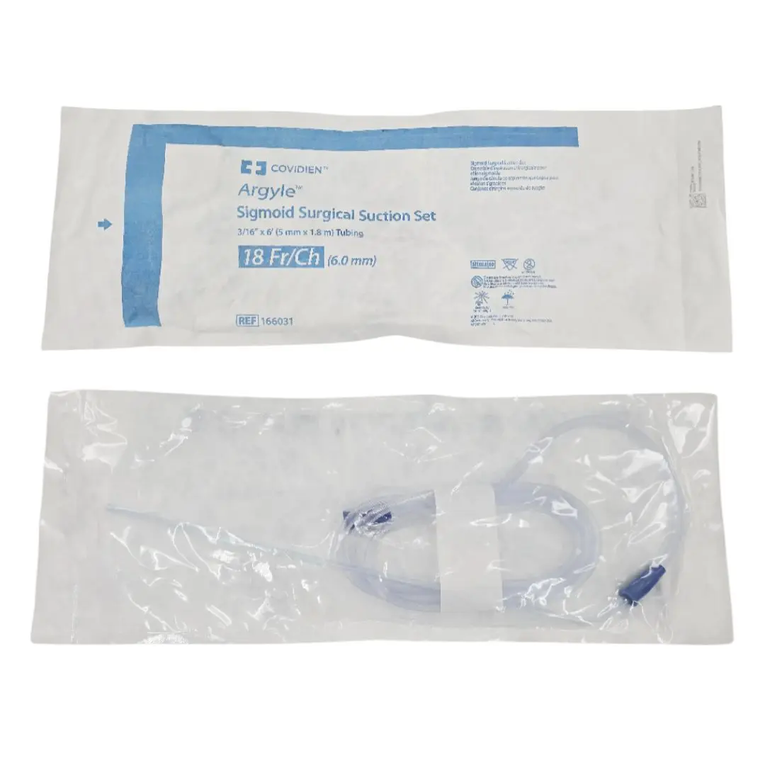 Covidien 166031 Argyle Sigmoid Surgical Suction Set 18Fr./Ch 3/16" x 6' Tubing