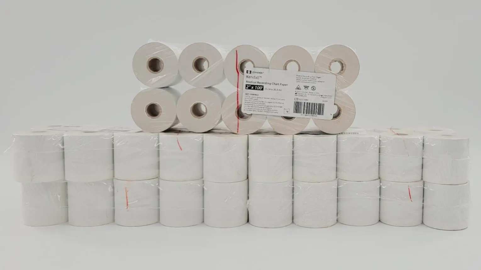 Covidien 20060622 Kendall Medical Recording Chart Paper 2" x 100' 50 Pack - Image 2