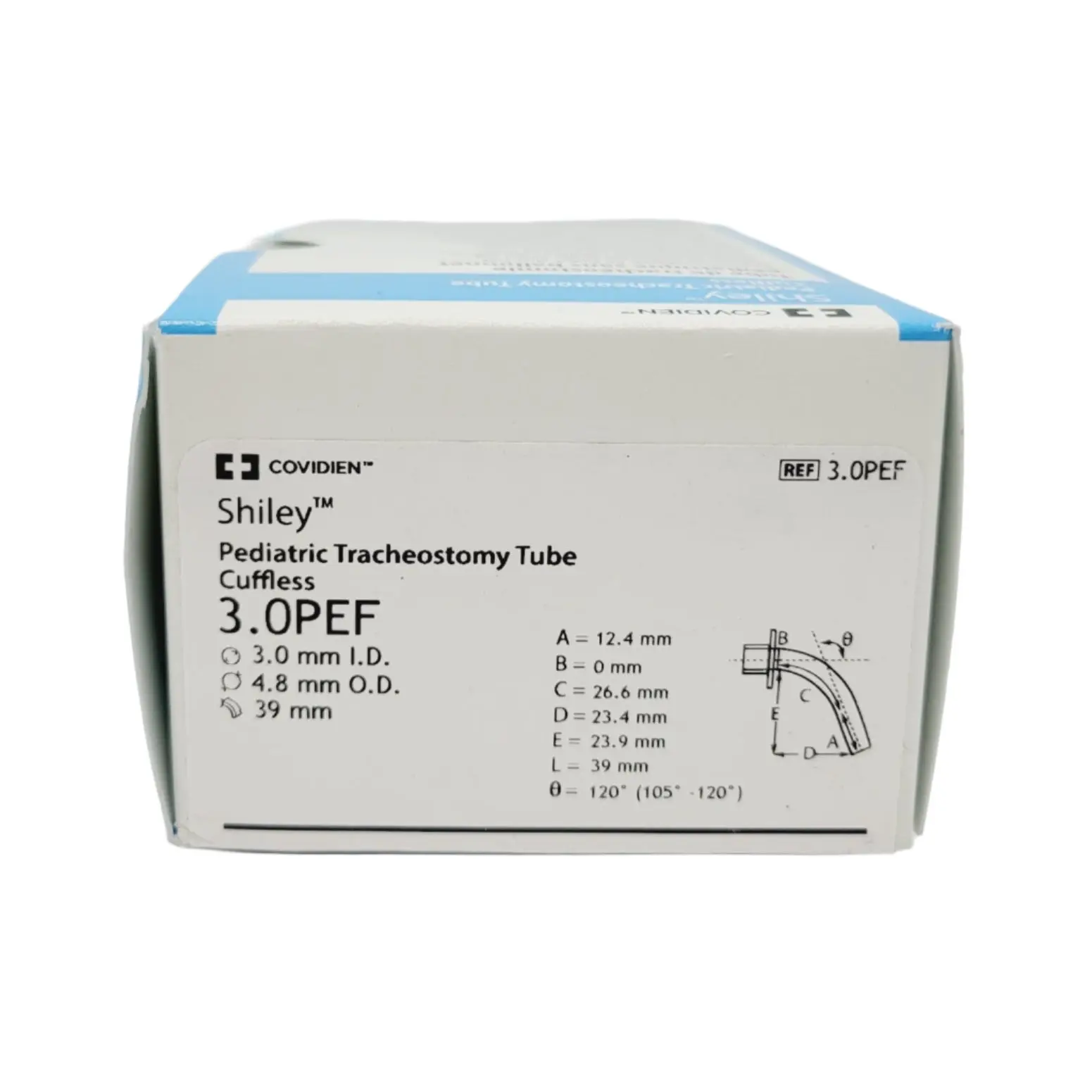 Covidien 3.0PEF Shiley Pediatric Tracheostomy Tube Cuffless