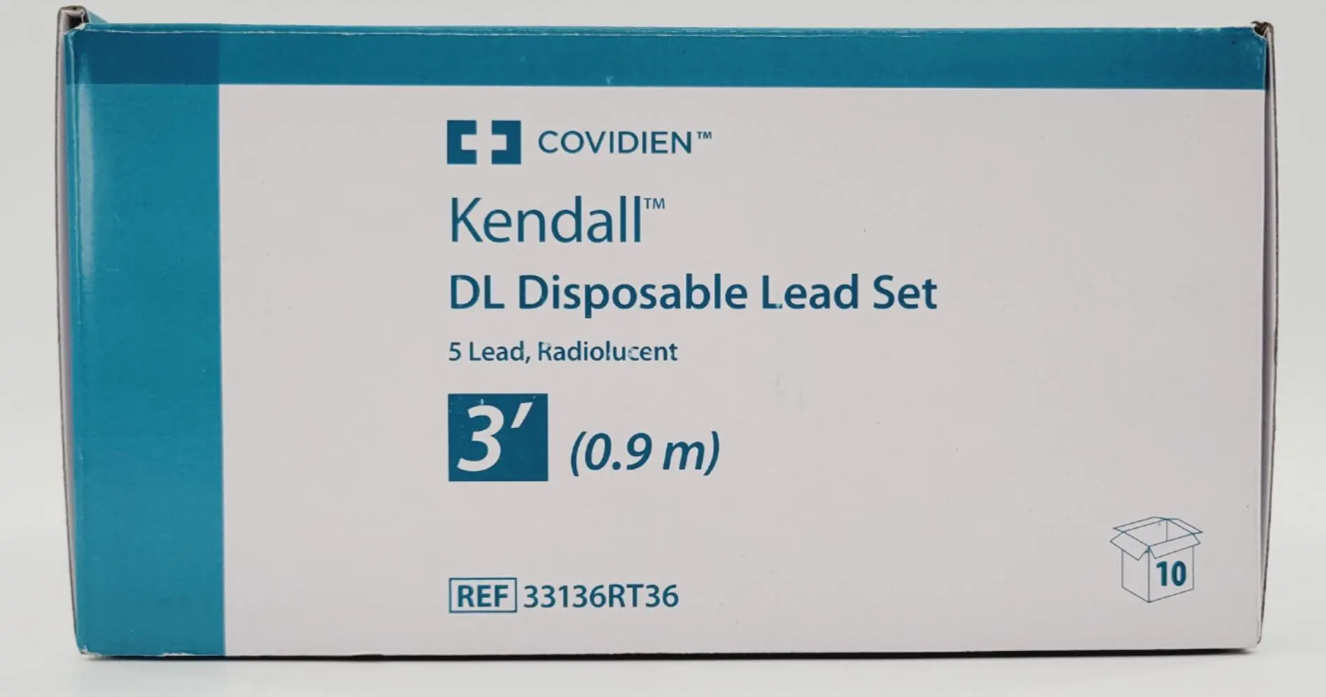 Covidien 33136RT36 Kendall DL Disposable Lead Set 3' BX/10 - Image 3