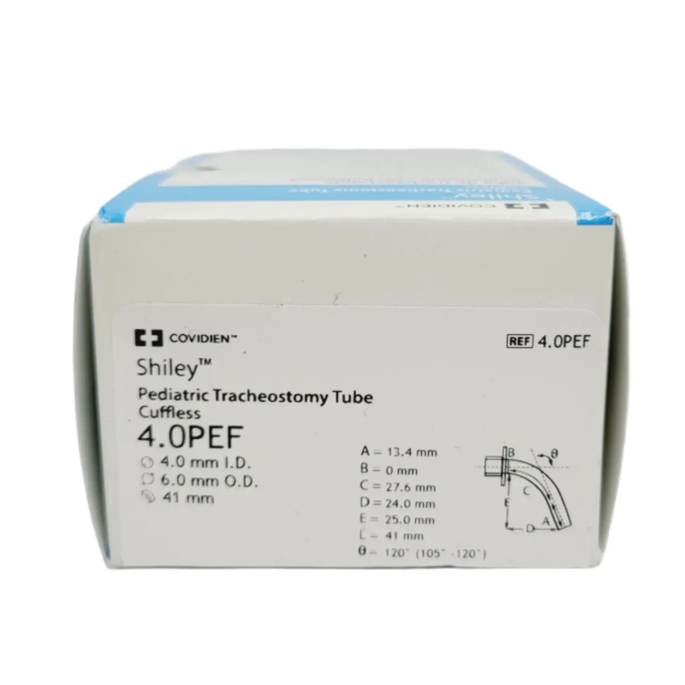 Covidien 4.0PEF Shiley Pediatric Tracheostomy Tube Cuffless