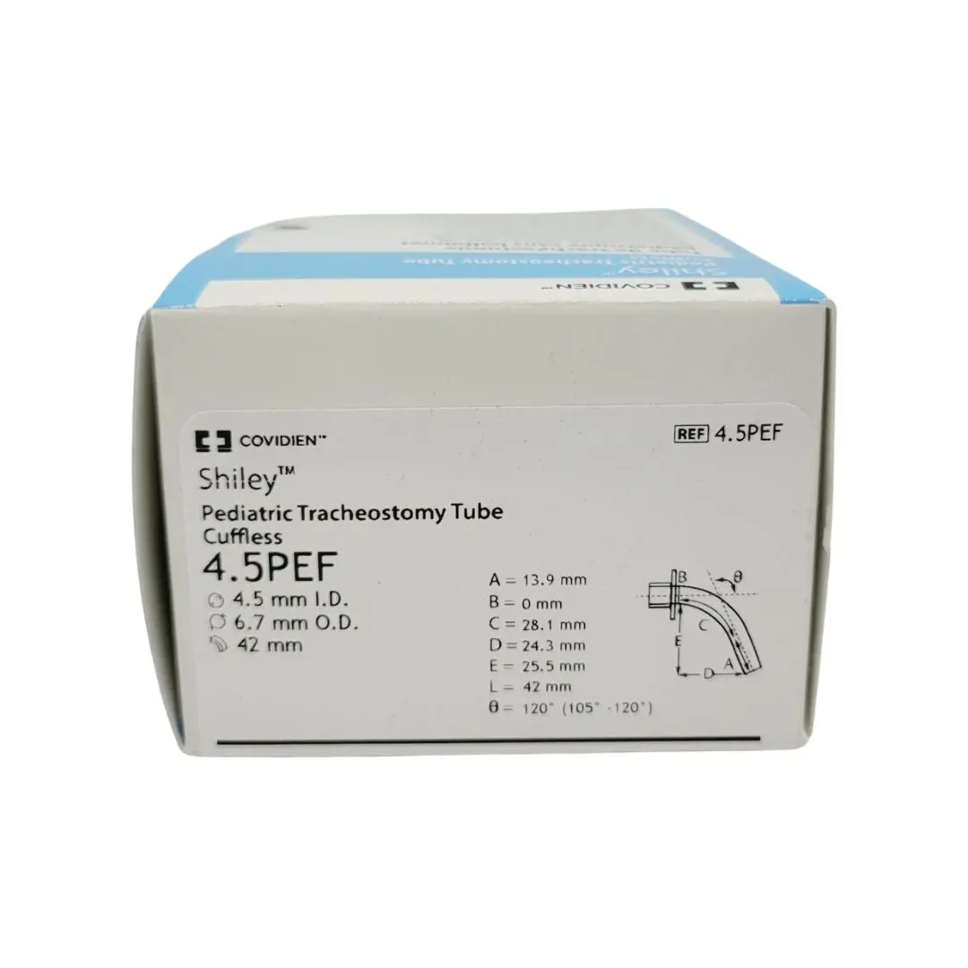 Covidien 4.5PEF Shiley Pediatric Tracheostomy Tube Cuffless
