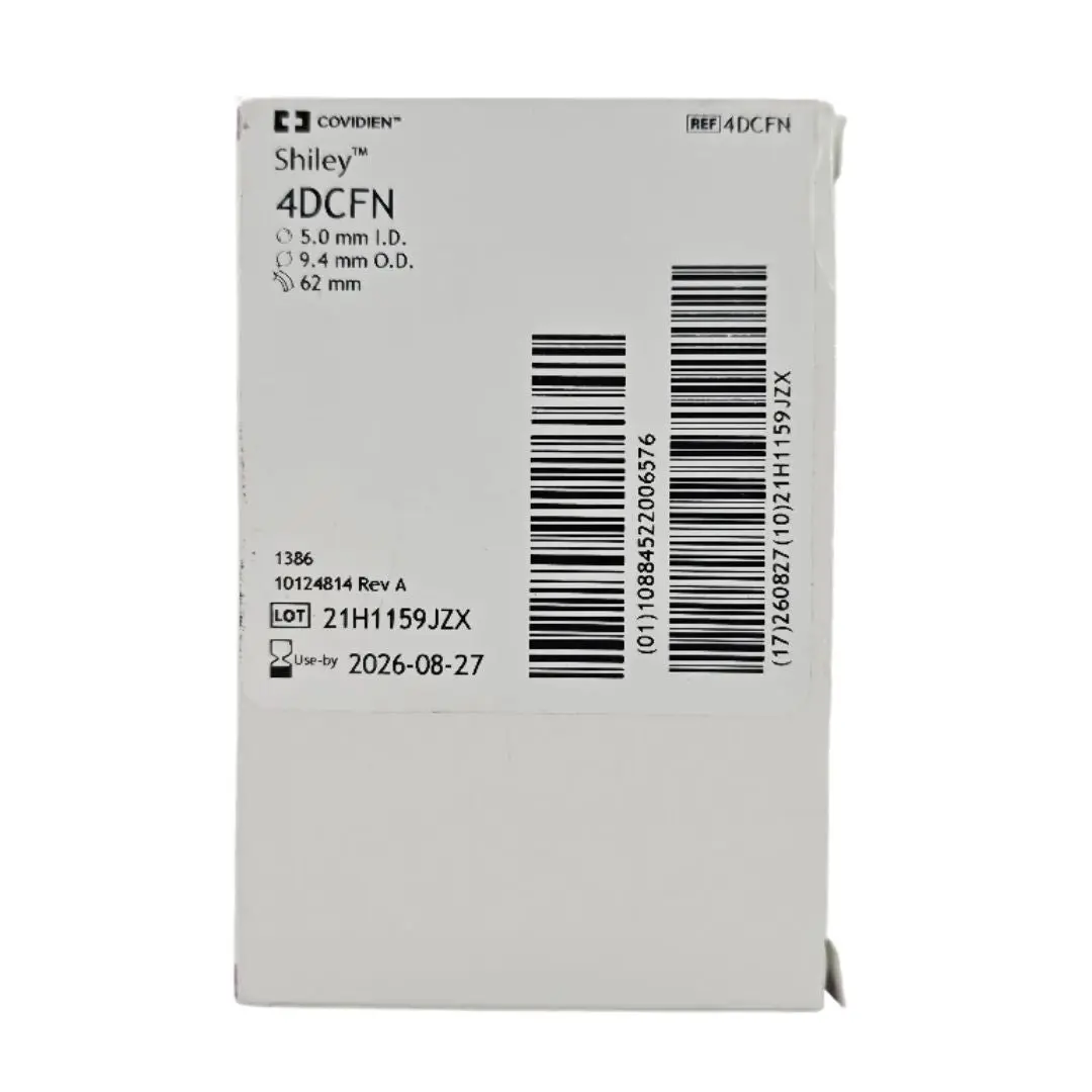Covidien 4DCFN Shiley Tracheostomy Tube Cuffless w/ Disposable Inner Cannula Fenestrated