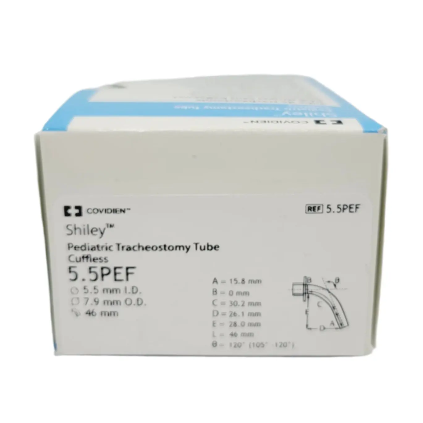 Covidien 5.5PEF Shiley Pediatric Tracheostomy Tube Cuffless