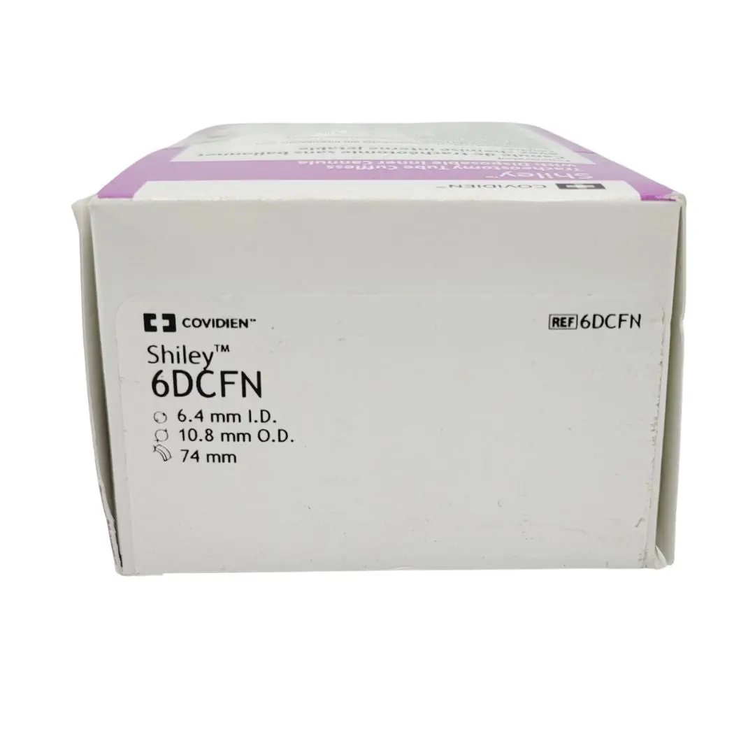 Covidien 6DCFN Shiley Tracheostomy Tube Cuffless w/ Disposable Inner Cannula