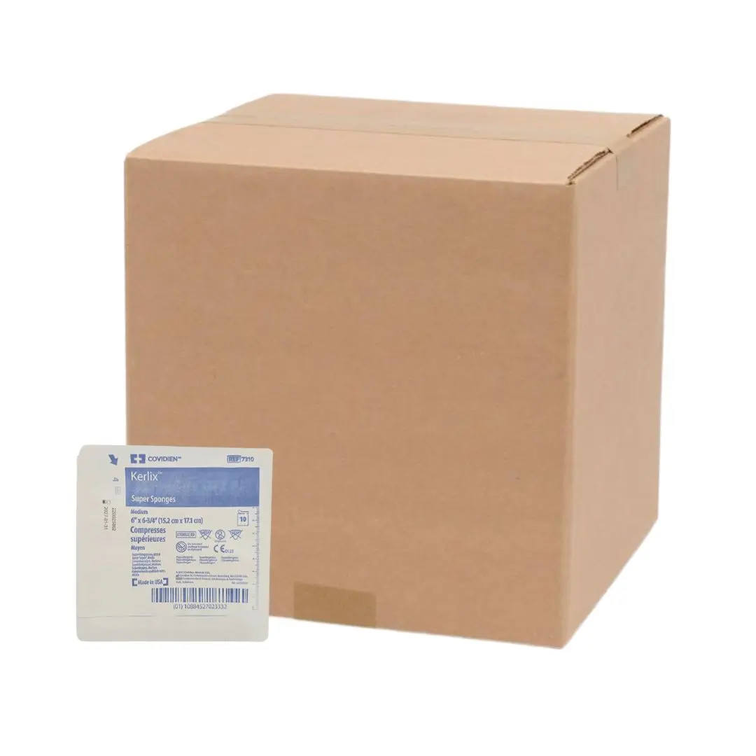 Cardinal Health 7310 Kerlix Super Sponges Medium 6" x 6-3/4" CS/480