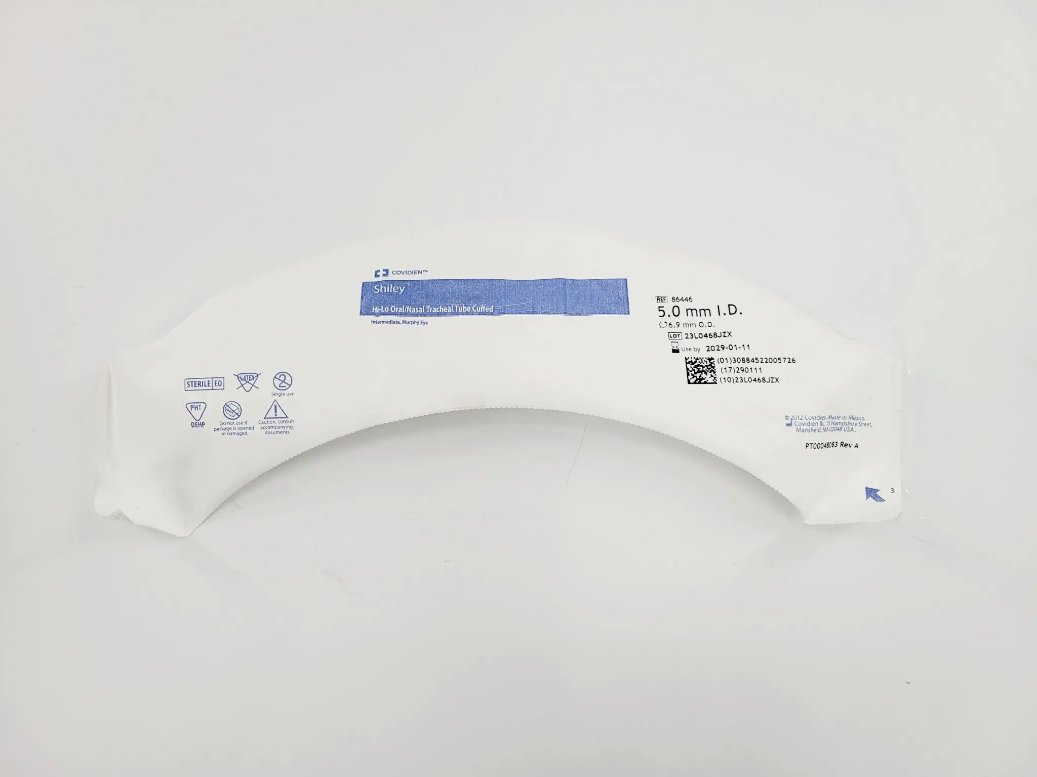 Covidien 86446 Shiley Hi-Lo Oral/Nasal Endo-Tracheal Tube Cuffed, 5mm I.D. BX/10 - Image 3