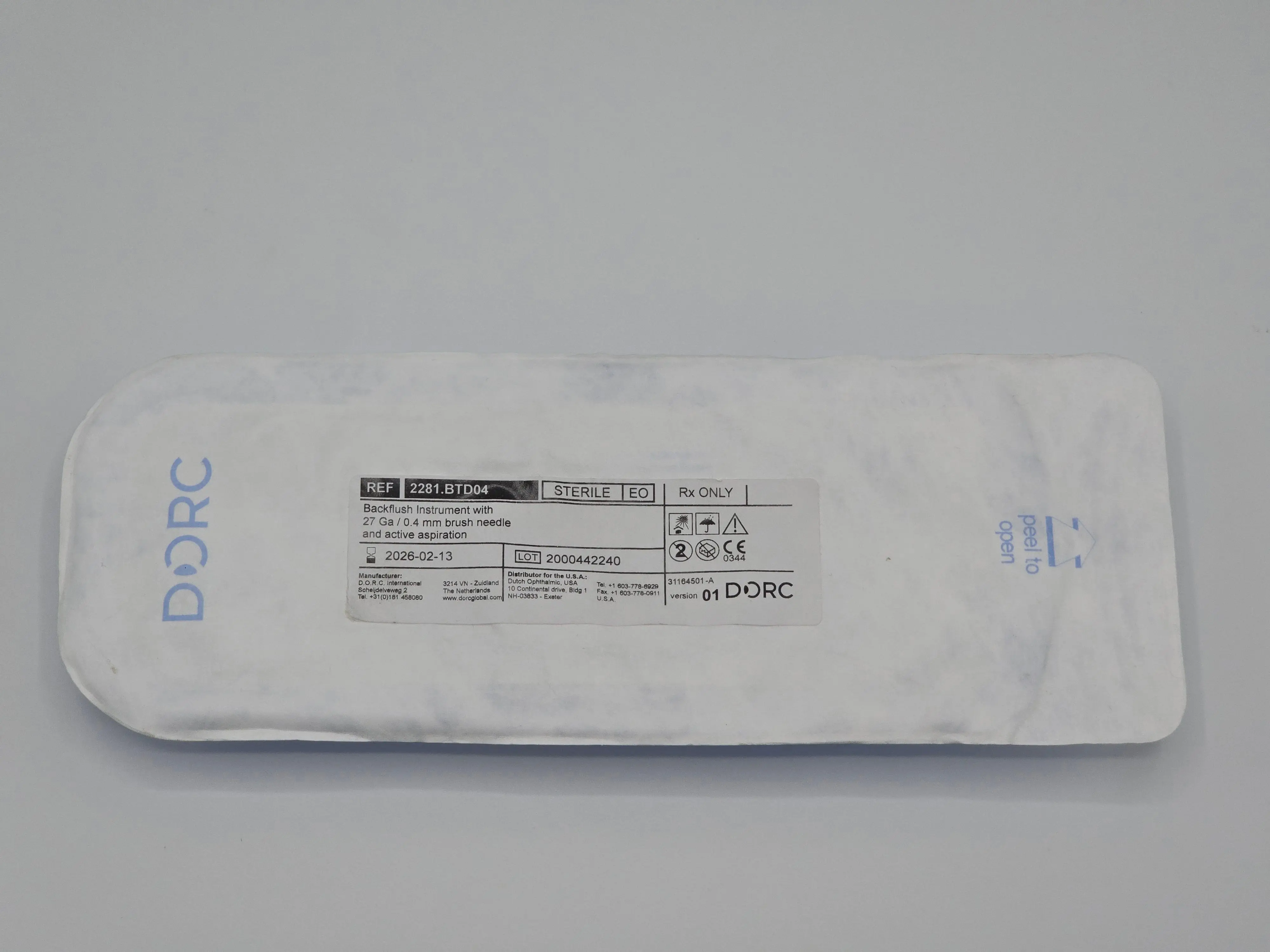 D.O.R.C 2281.BTD04 Backflush Instrument with 27 Ga / 0.4mm brush needle and active aspiration - Image 2