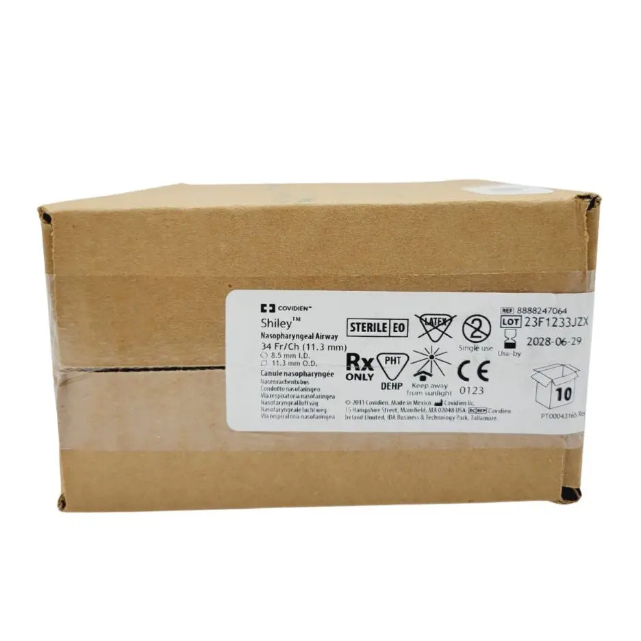 Covidien 8888247064 Shiley Nasopharyngeal Airway 34Fr CH 11.3mm BX/10