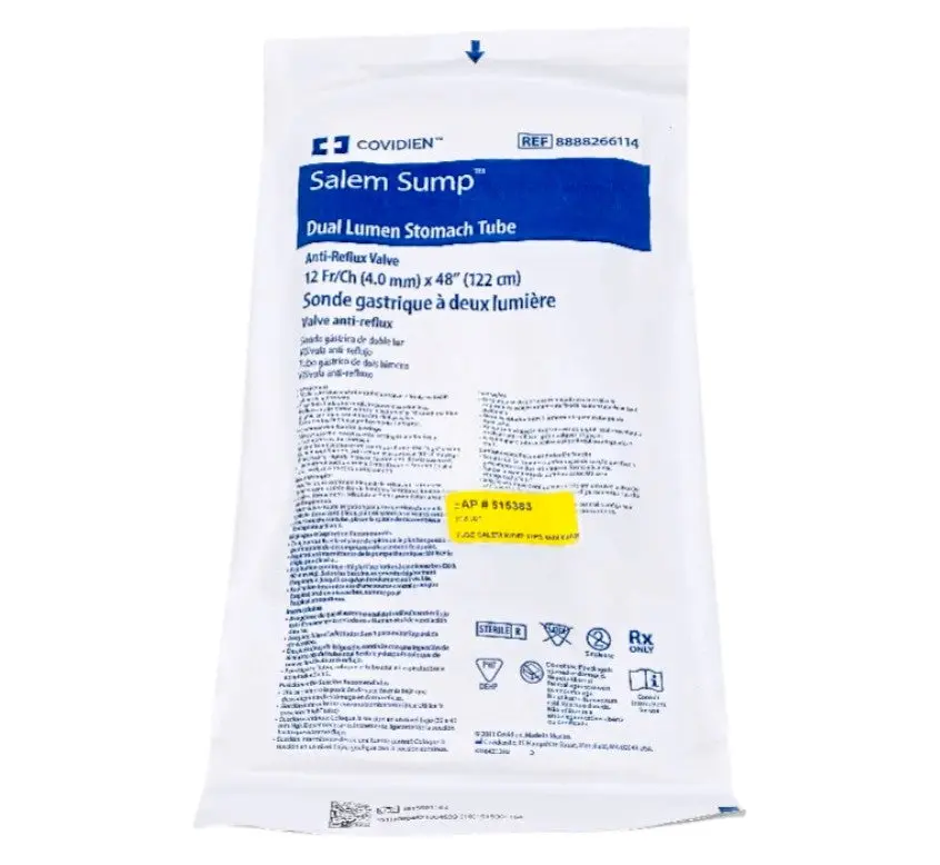 Covidien 8888266114 Dual Lumen Stomach Tube w/ Anti-Reflux Valve – Sterile NEW