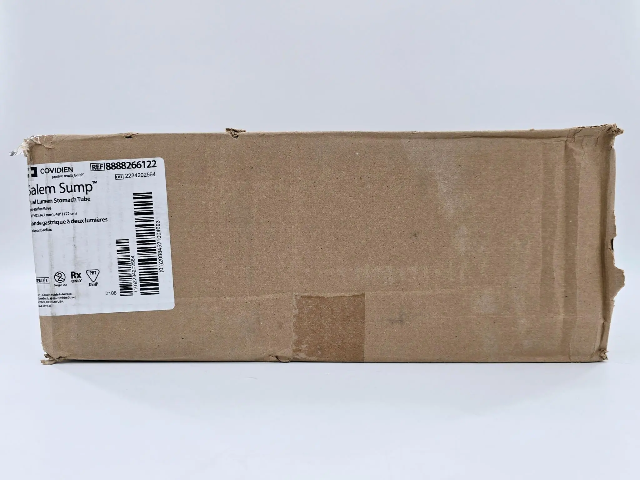 Covidien 8888266122 Dual Lumen Stomach Tube, 14Fr. Anti-Reflux Valve CS/50 - Image 2