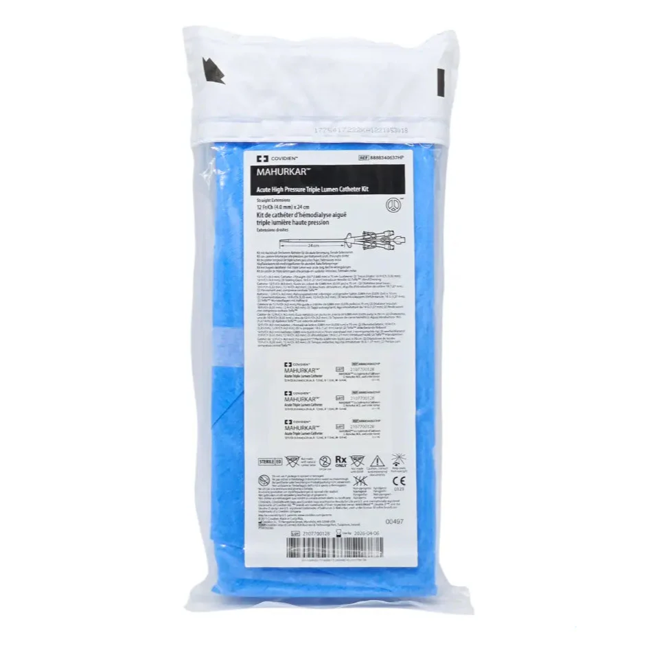 Covidien 8888340637HP Acute High Pressure Triple Lumen Catheter Kit 4.0mm x 24cm
