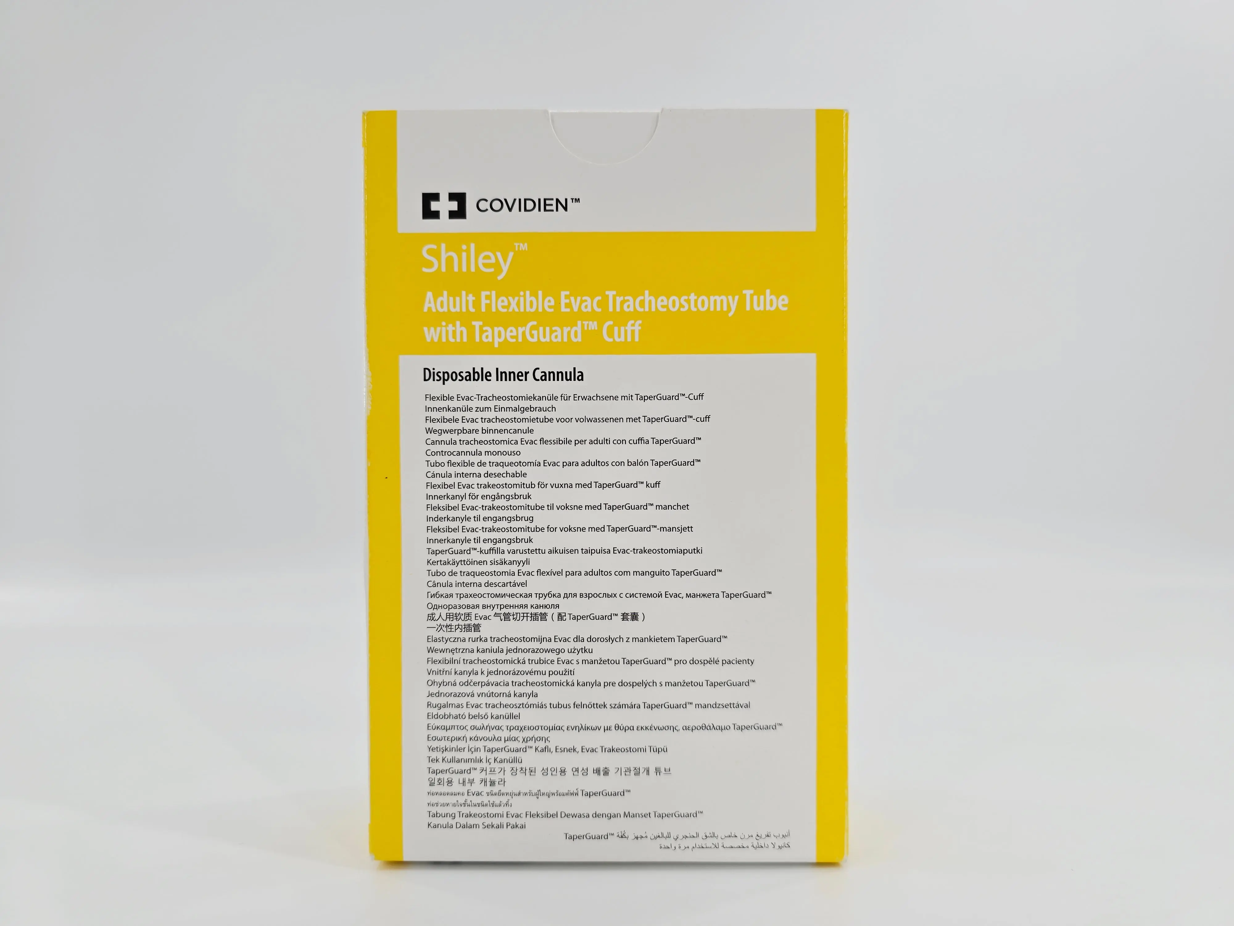 Covidien 8CN85ED Shiley 8.5mm ID Adult Flexible Evac Tracheostomy Tube w/ TaperGuard Cuff - Image 3