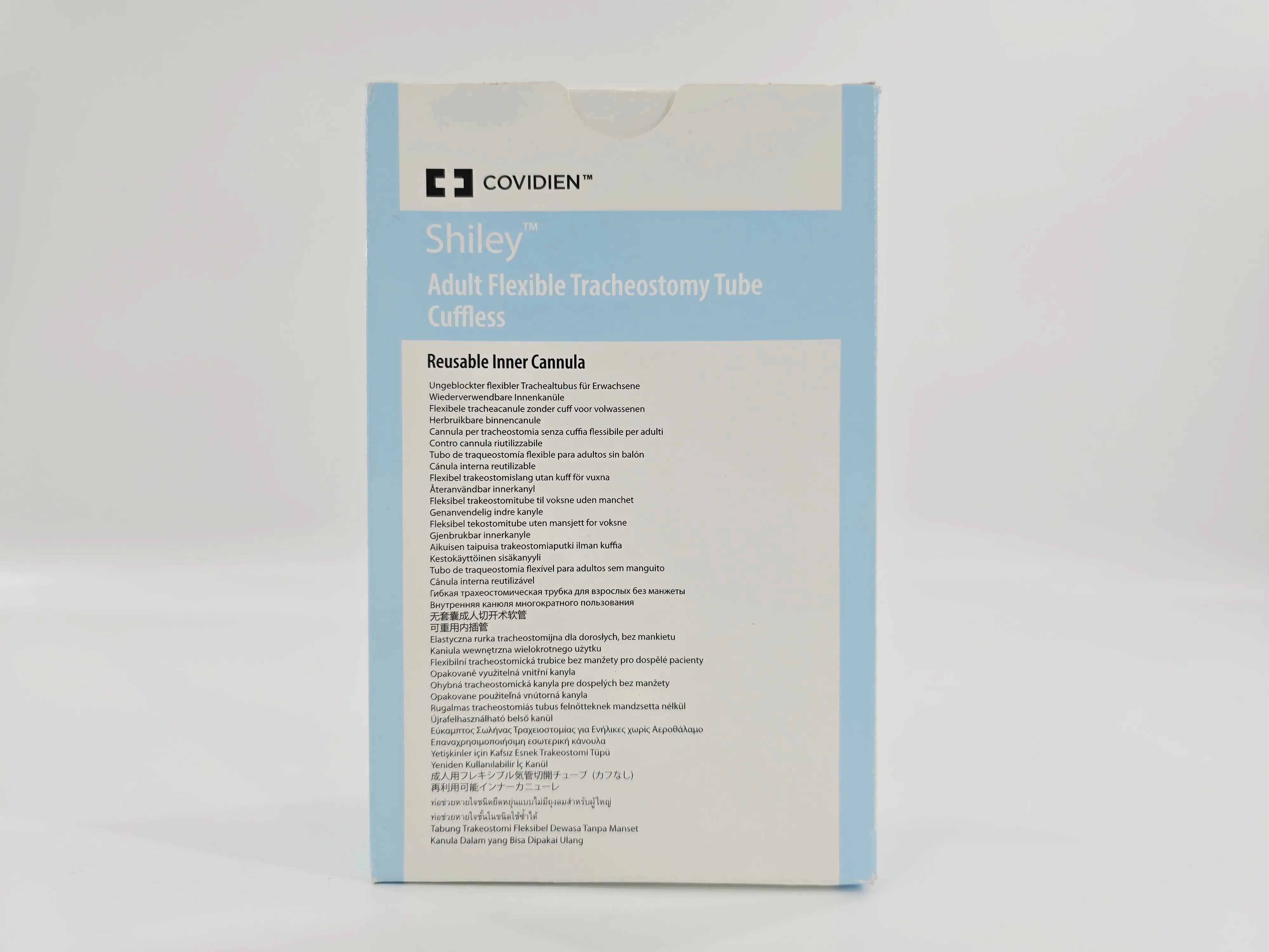 Covidien 8UN85R Shiley 8.5mm ID Adult Flexible Tracheostomy Tube Cuffless - Image 3
