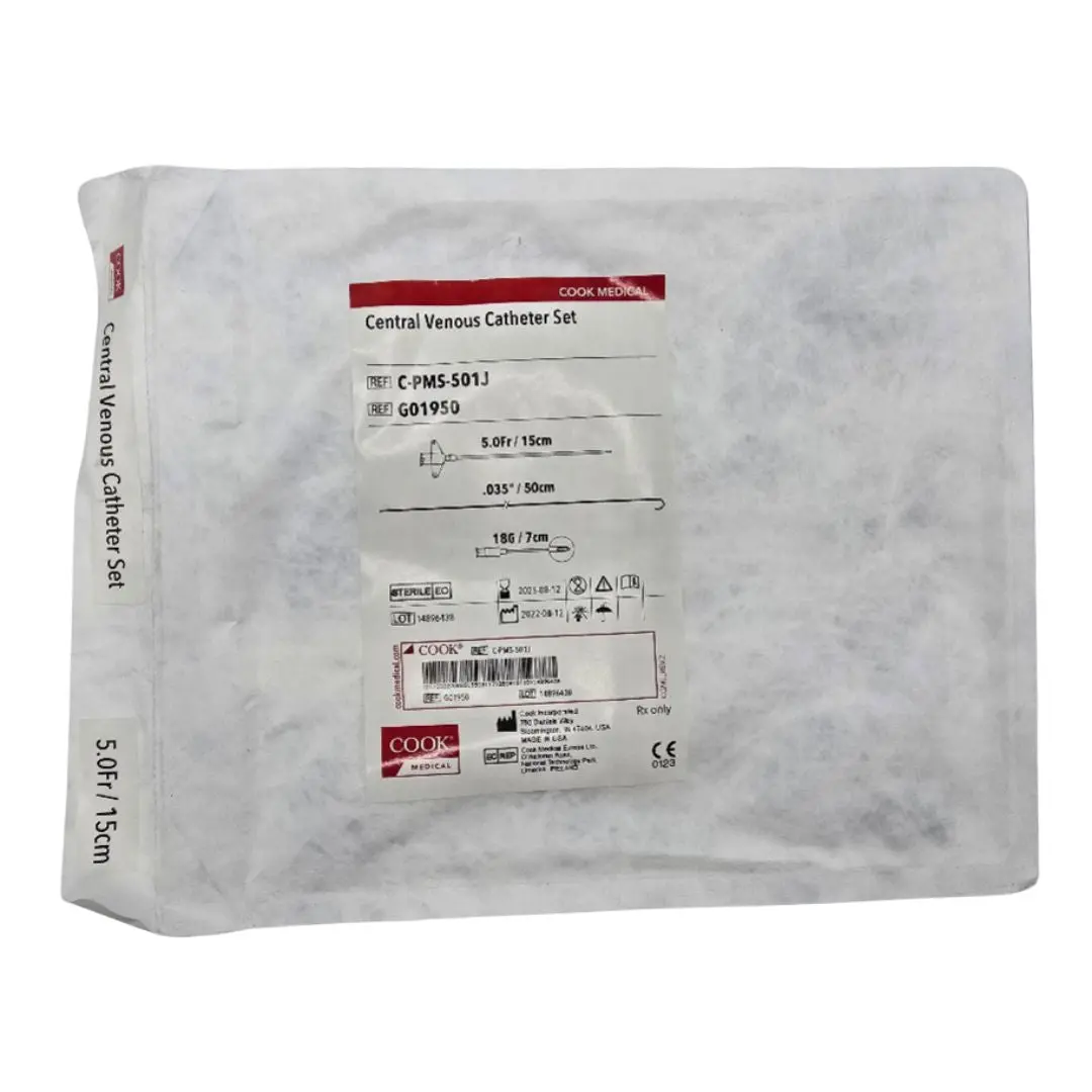 Cook Medical C-PMS-501J Central Venous Catheter Set 5.0Fr. .035" 18G