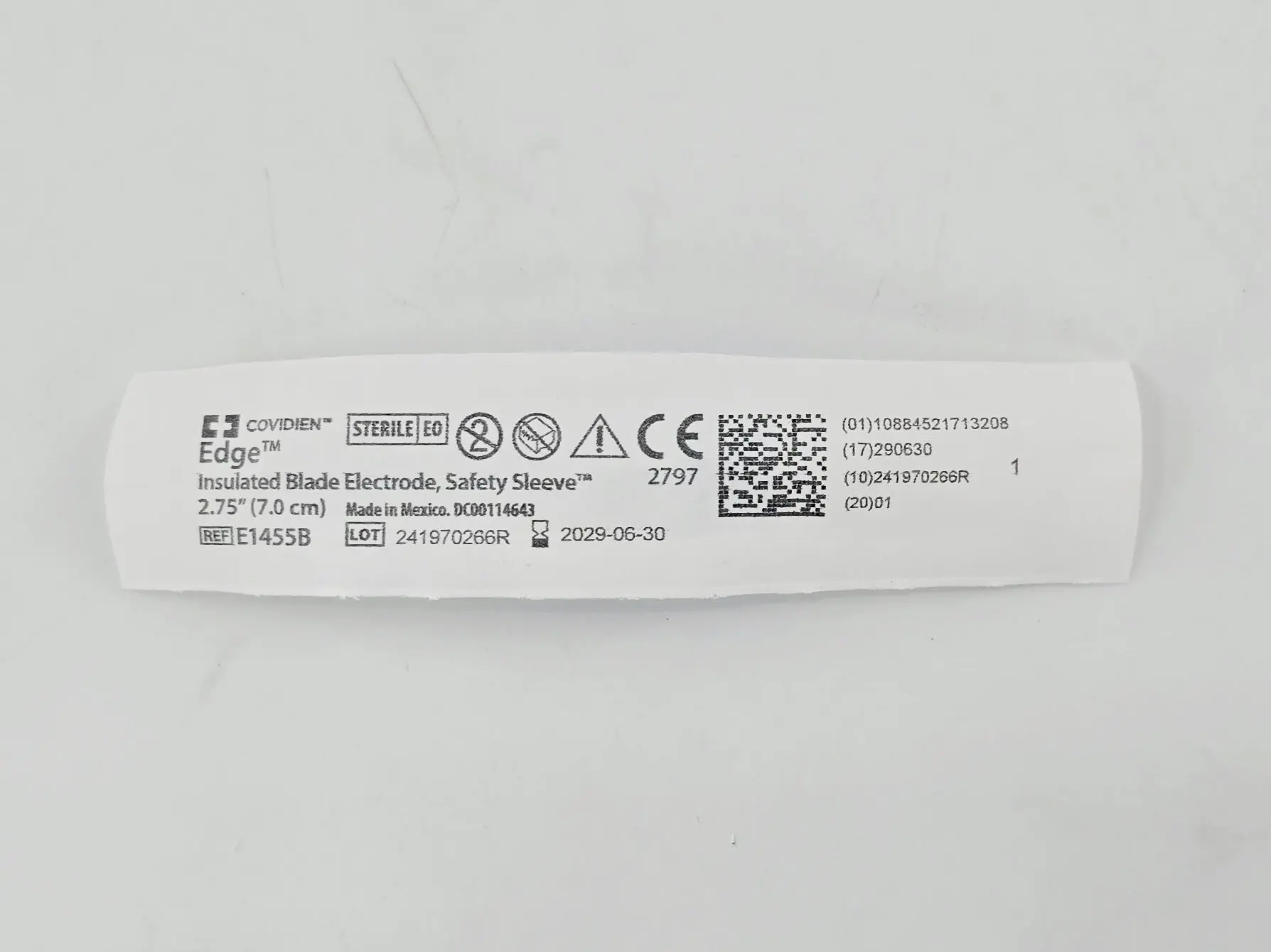 Covidien E1455B Edge Insulated Blade Electrode w/ Safety Sleeve 2.75" BX/25 - Image 2