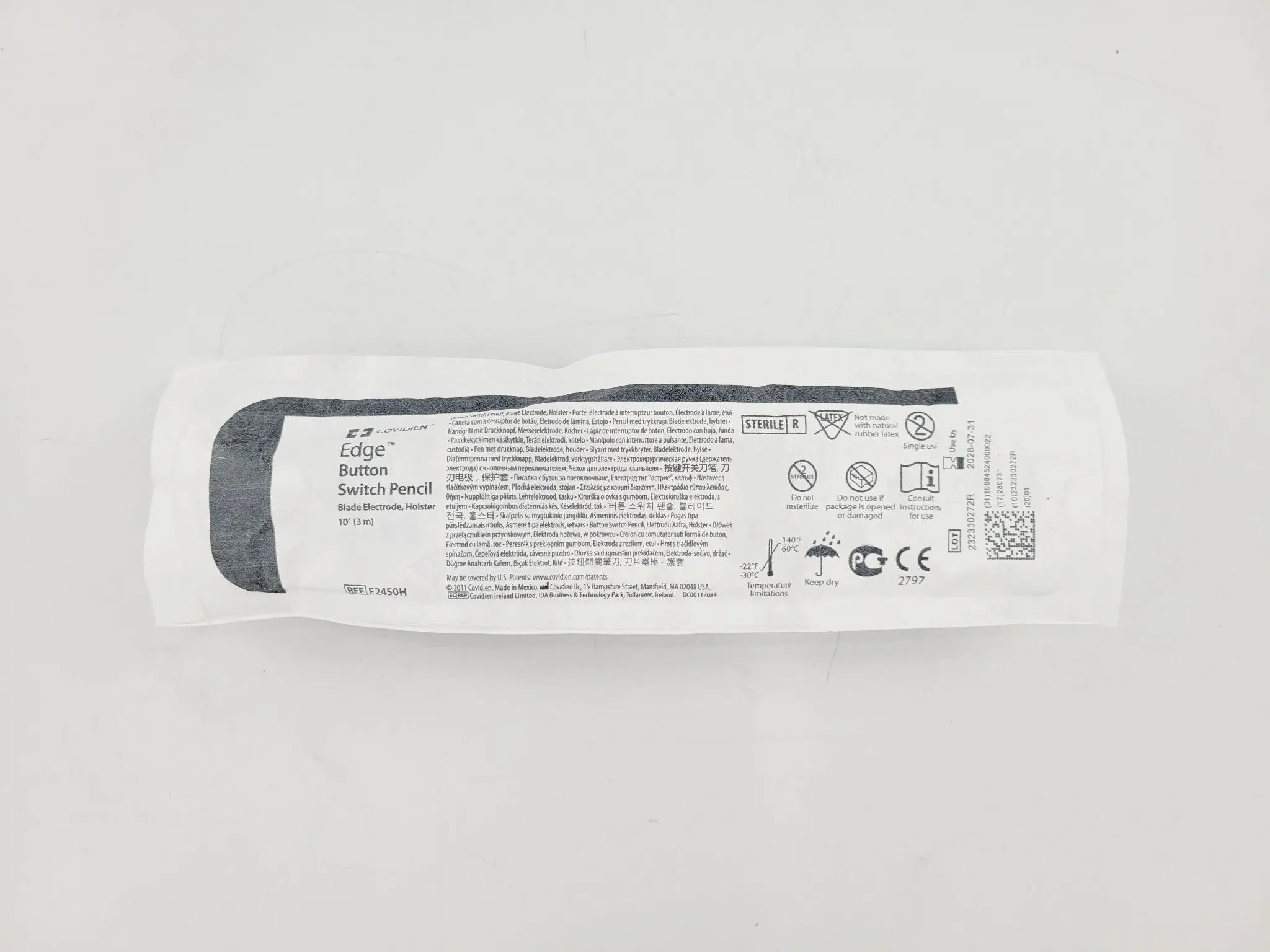 Covidien E2450H Edge Button Switch Pencil Blade Electrode BX/50 - Image 3