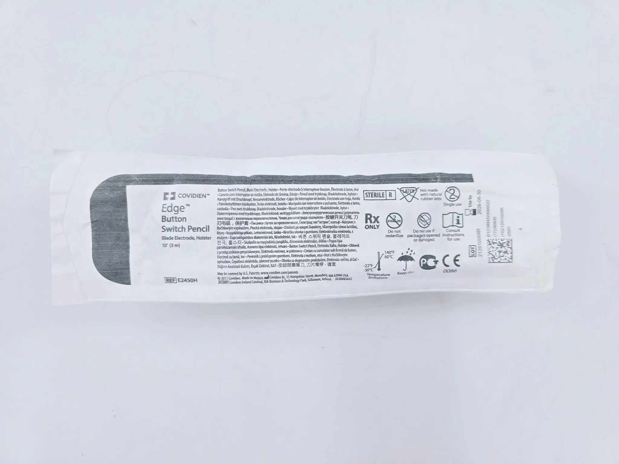 Covidien E2450H Edge Button Switch Pencil Blade Electrode, Holster 10" - Image 2