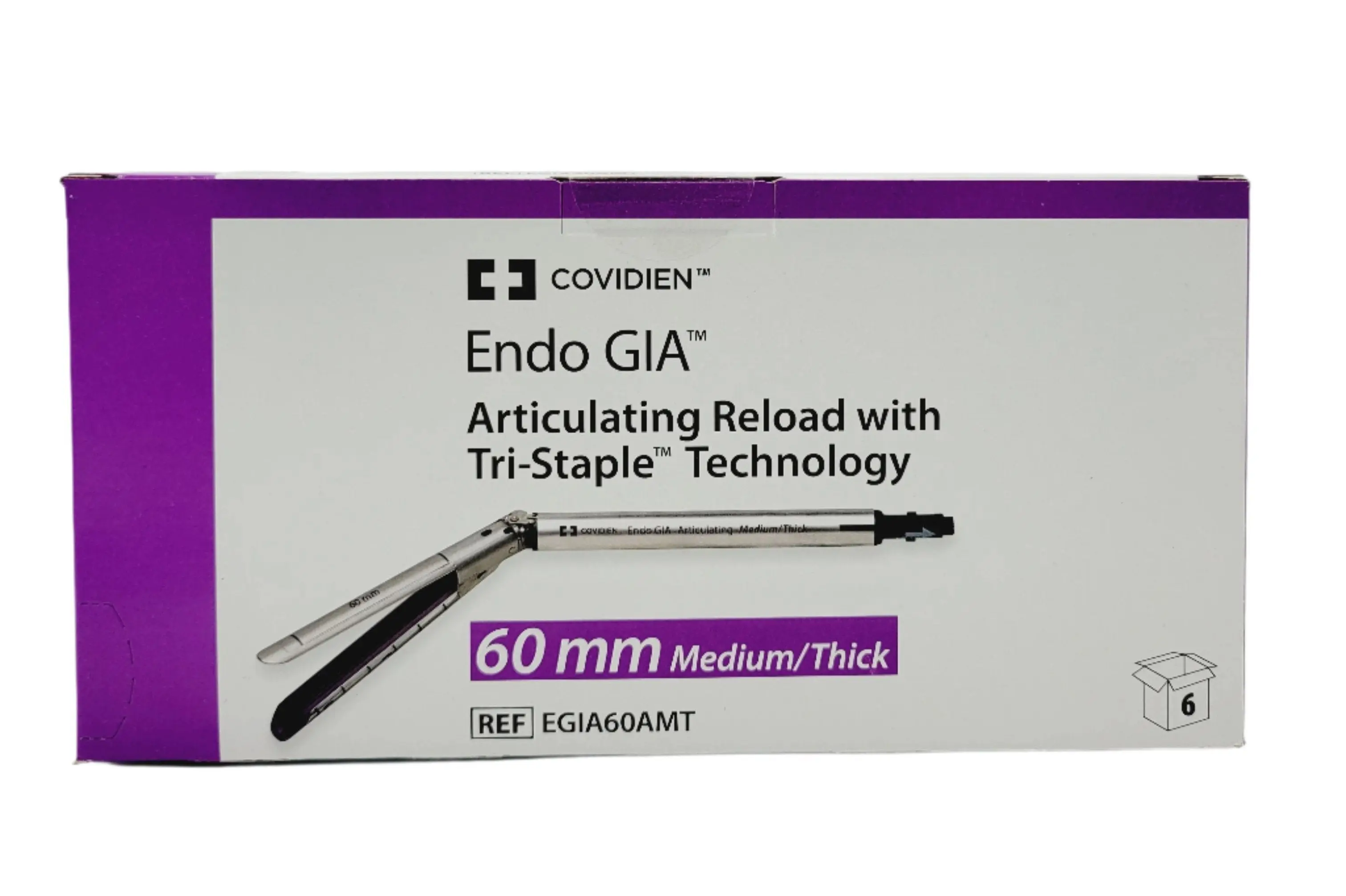 Covidien EGIA60AMT Articulating Reload with Tri-Staple Technology BX/6