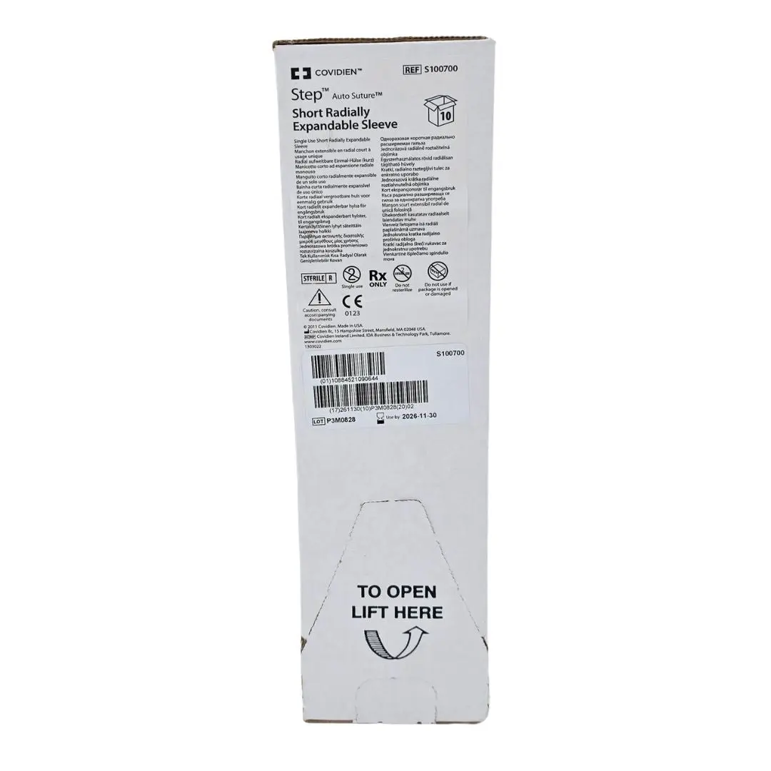 Covidien S100700 Step Auto Suture Short Radially Expandable Sleeve BX/10