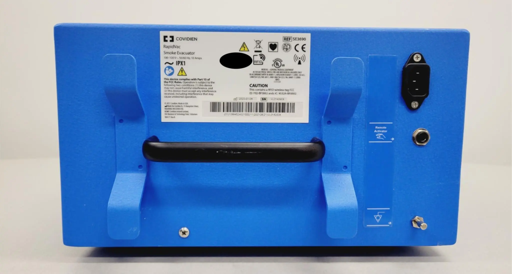Covidien SE3690 RapidVac Smoke Evacuator MFD: 01/2020 (USED) - Image 2
