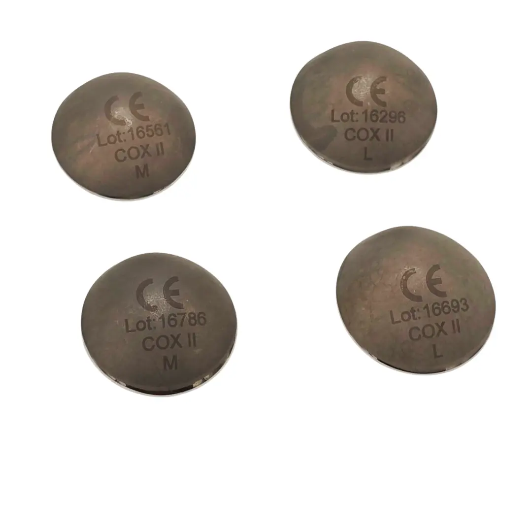 Cox II Ocular Laser Shields M/L Stainless Steel Ophthalmic Lot of 4