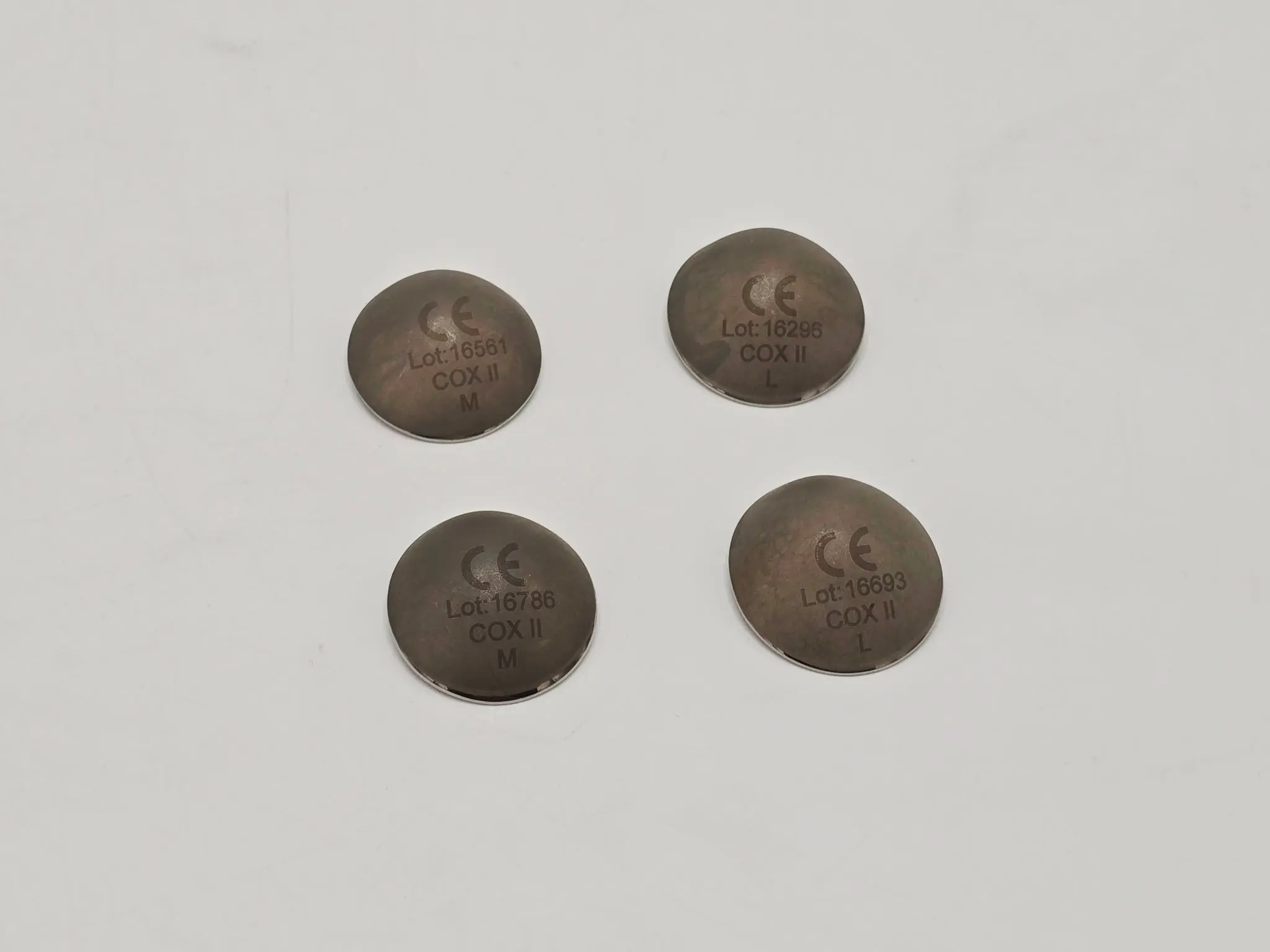Cox II Ocular Laser Shields M/L Stainless Steel Ophthalmic Lot of 4 - Image 3